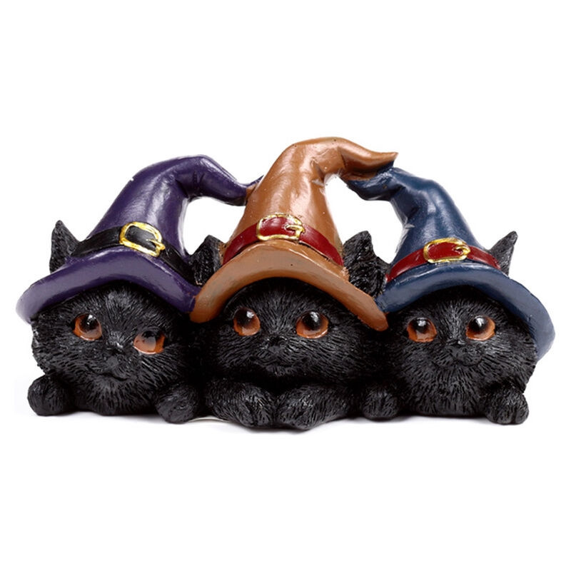 Schwarze Katze Prellungen Figur