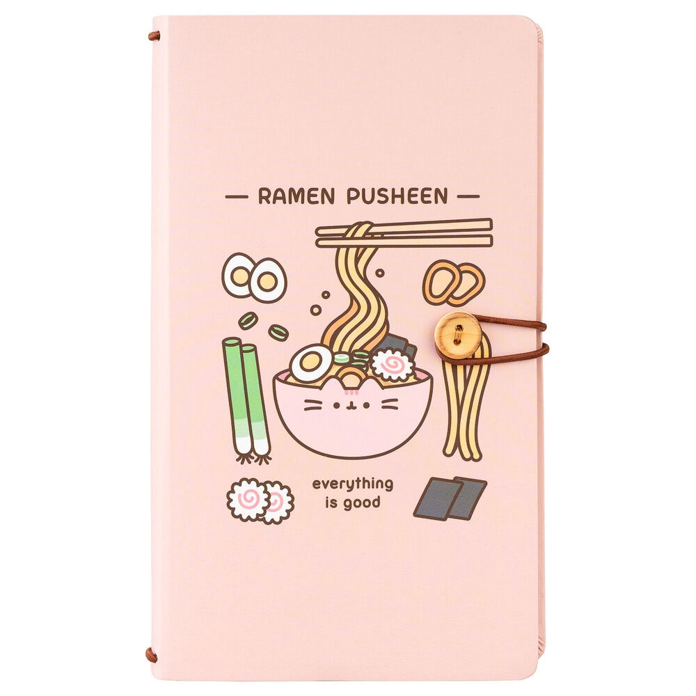 Travel Notebook with Replaceable Pages and Pocket