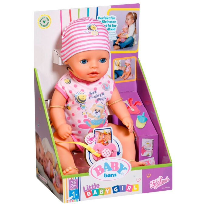 Boneca Bebê de 36 cm com 7 Funções e Acessórios