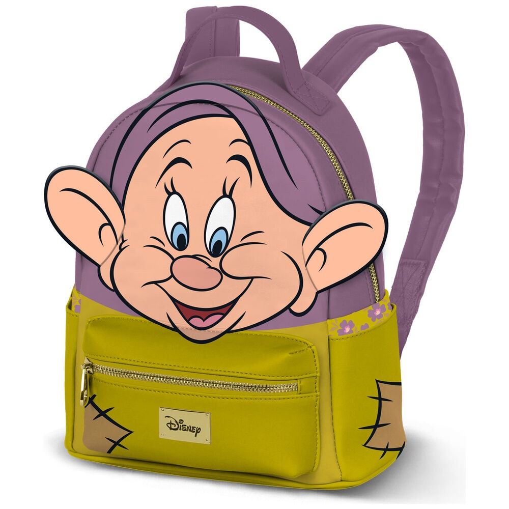 Dopey Snow White Backpack – 29cm, Multiple Pockets