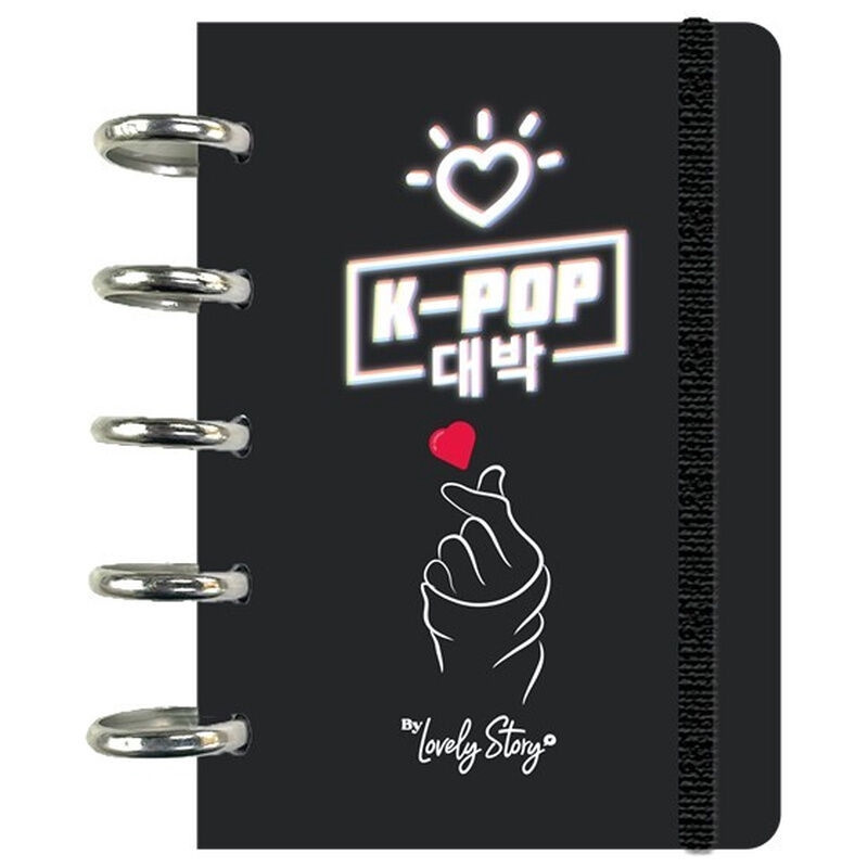 K-Pop Black A6 notebook