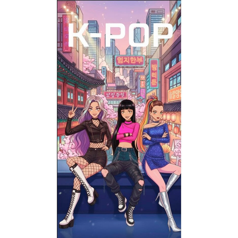Telo mare in microfibra Kpop