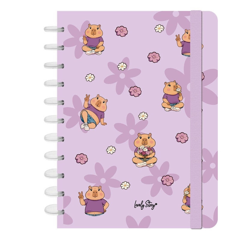 A4 Ring-Bound Notebook, 100 Sheets, Squared Paper