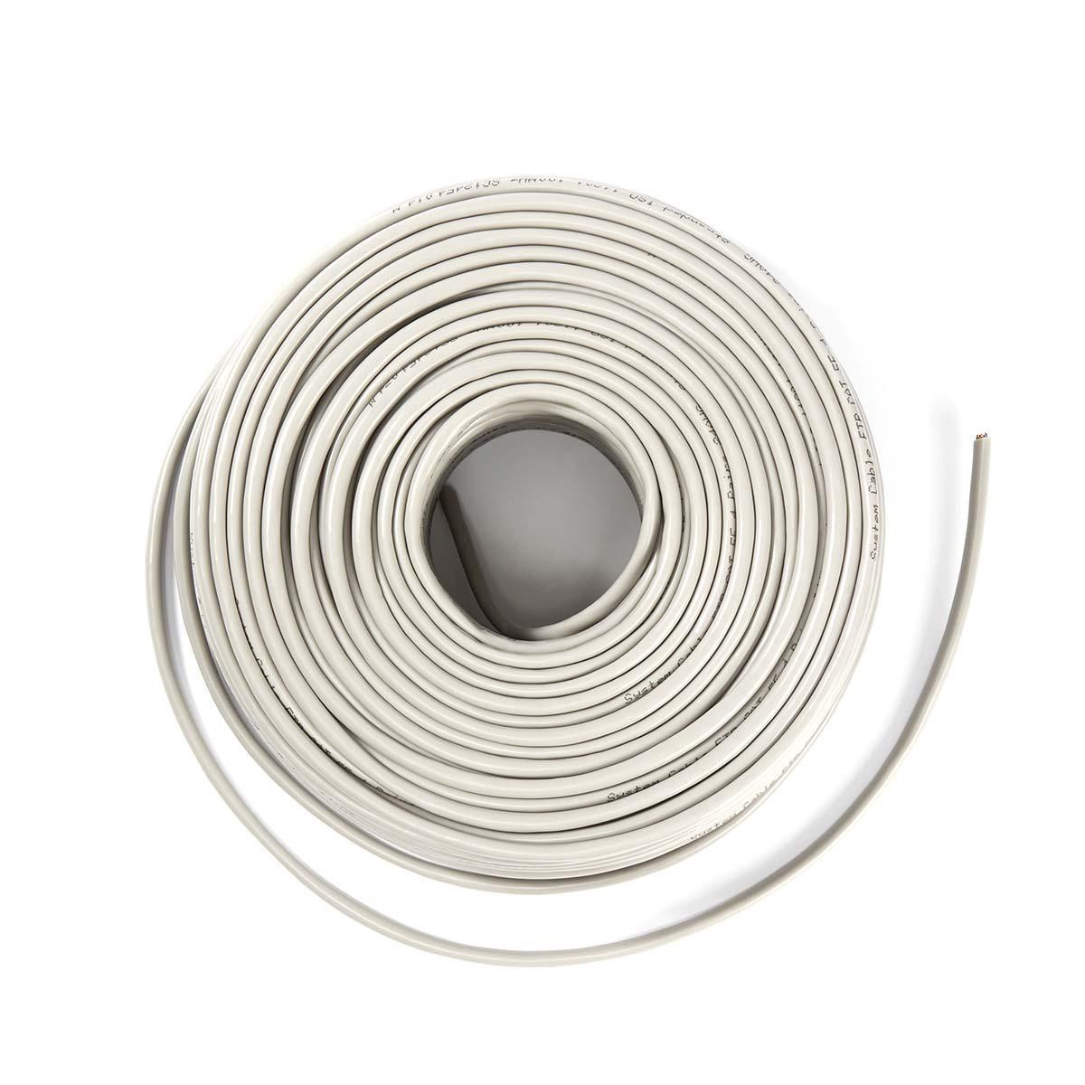 CAT5e Shielded Network Cable, 305m, Solid Copper, Grey