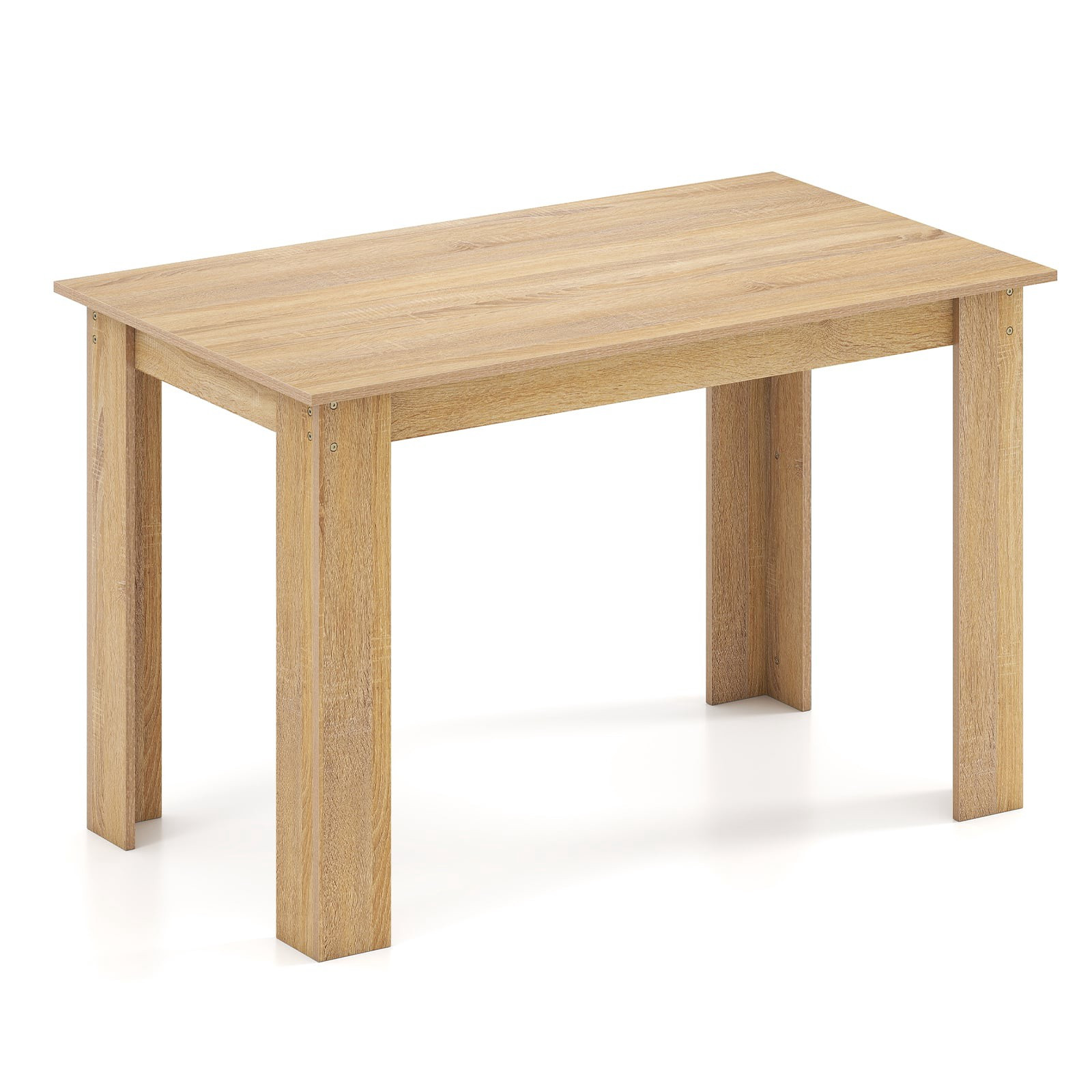 Mesa de comedor rectangular para 4-6 personas, 120 cm, madera.
