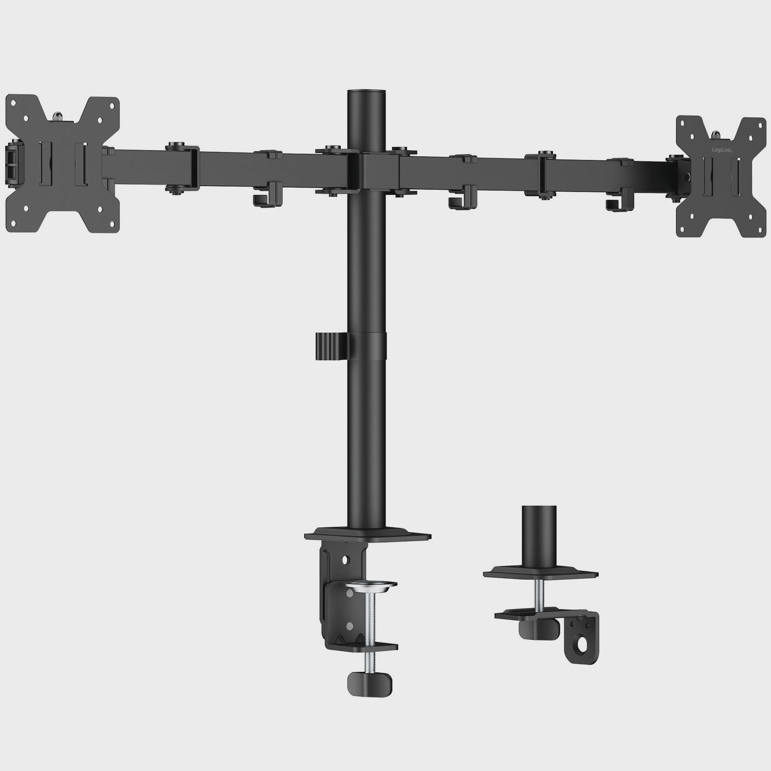 Suporte para dois monitores com braços ajustáveis ​​de 17 a 32 pole...