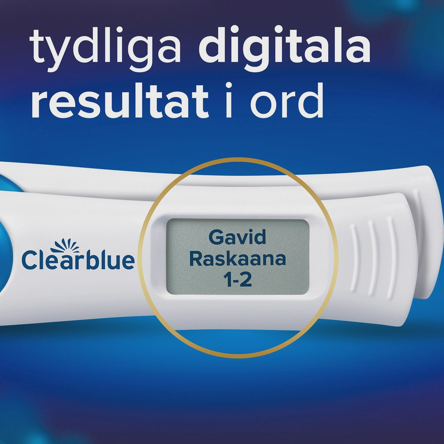 Test de grossesse digital avec indicateur de semaines, 2 tests