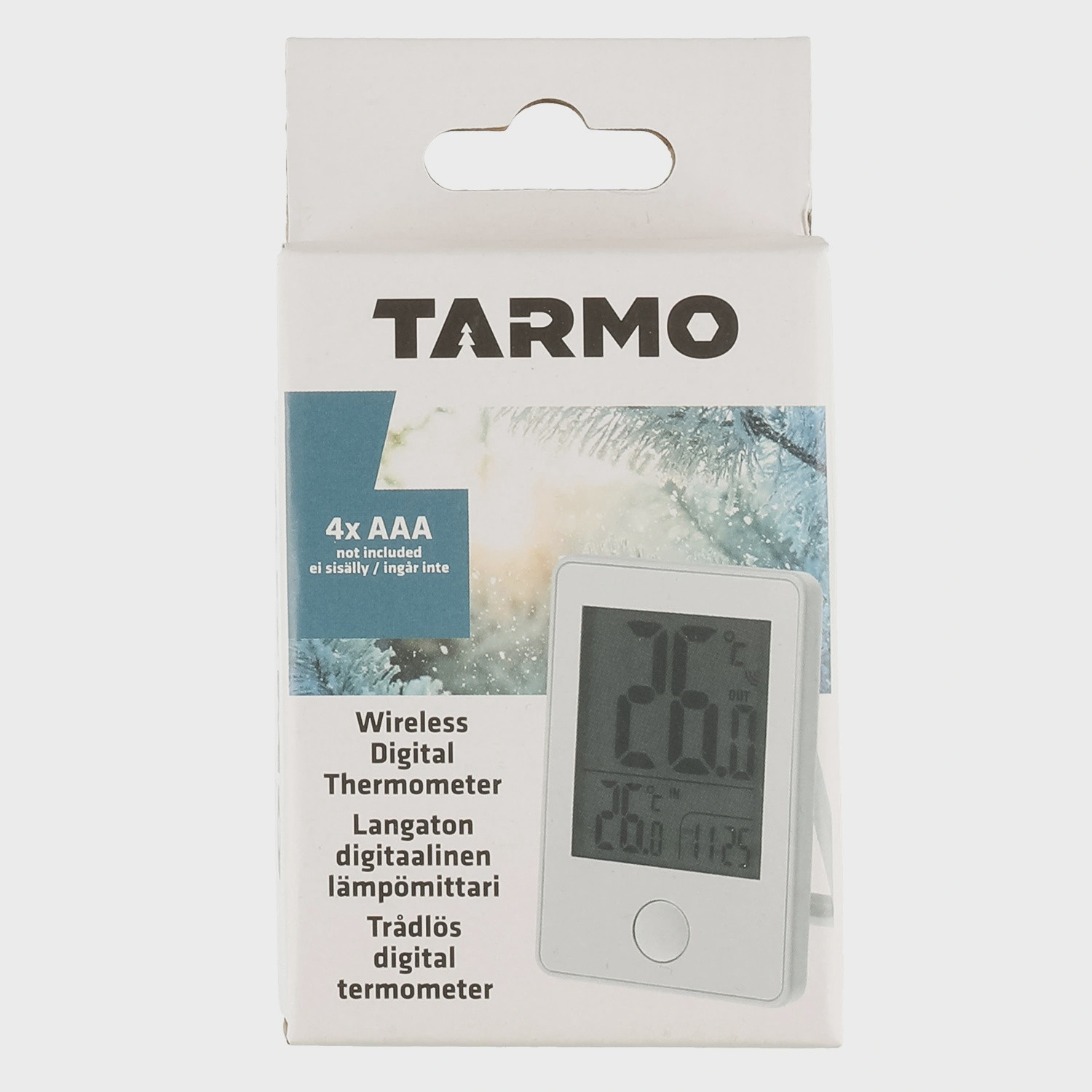 Termometro digitale wireless per interni/esterni con orologio