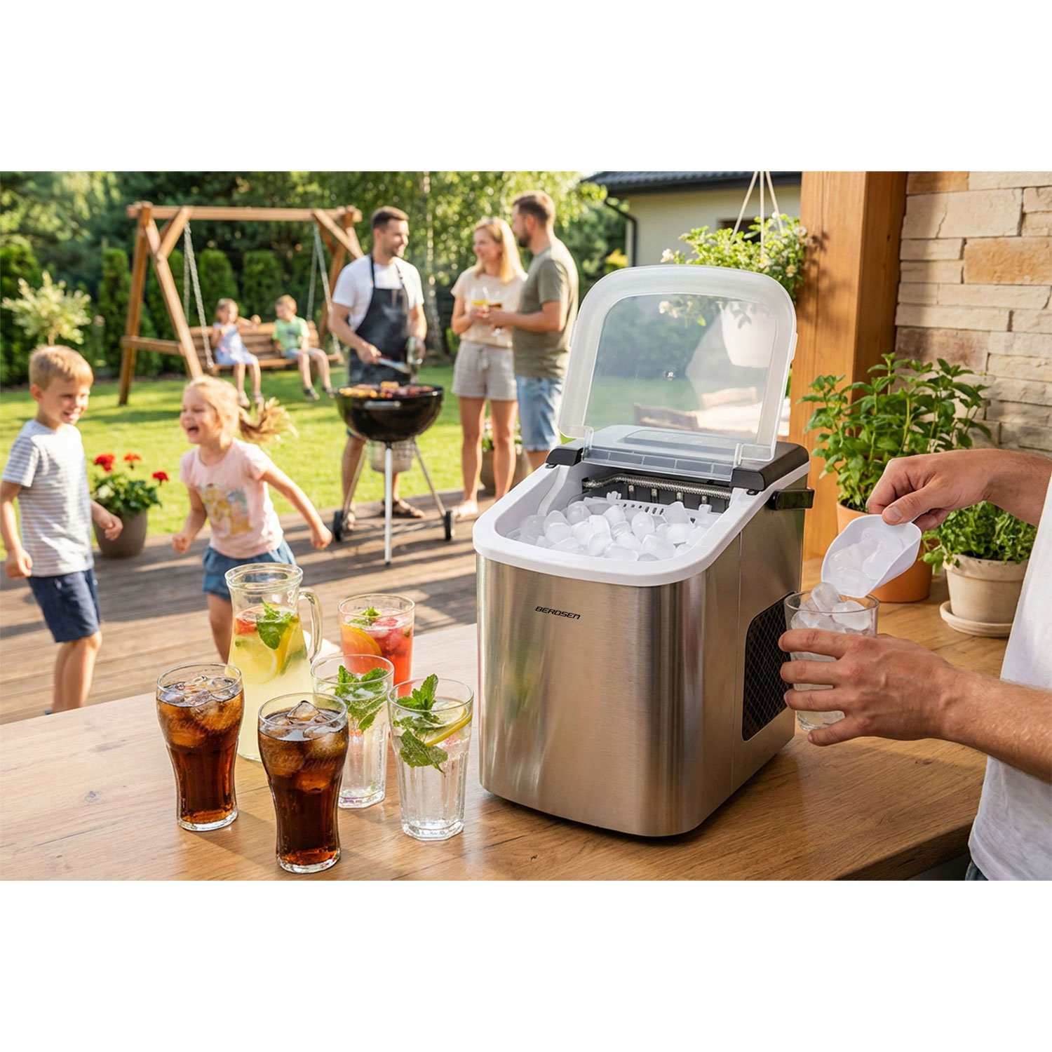Ice Maker 1.1L, 12kg/24h – Compact, Quick, Efficient