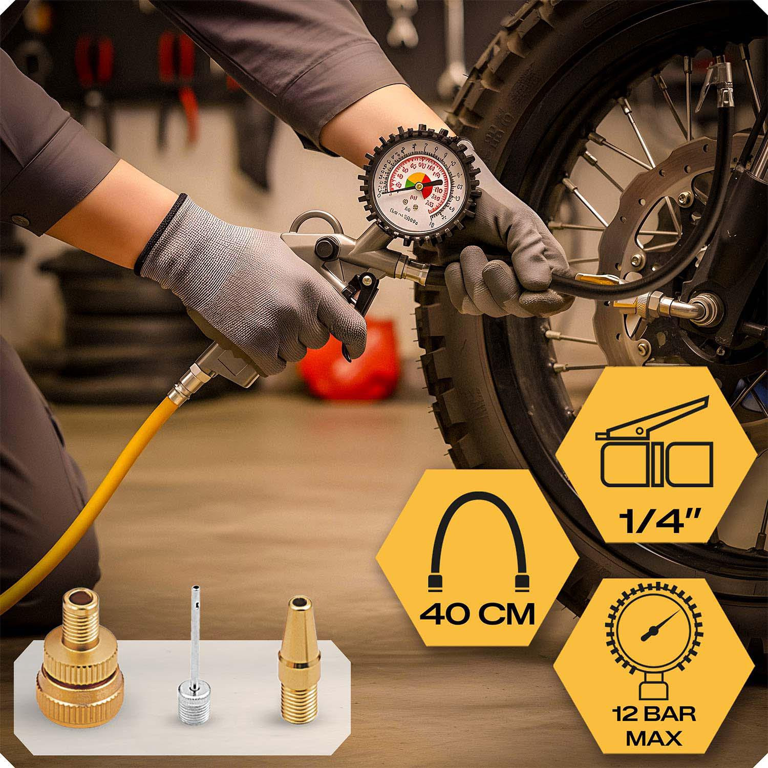 Air Compressor Tool Kit, 6-Piece Set for Versatile Use