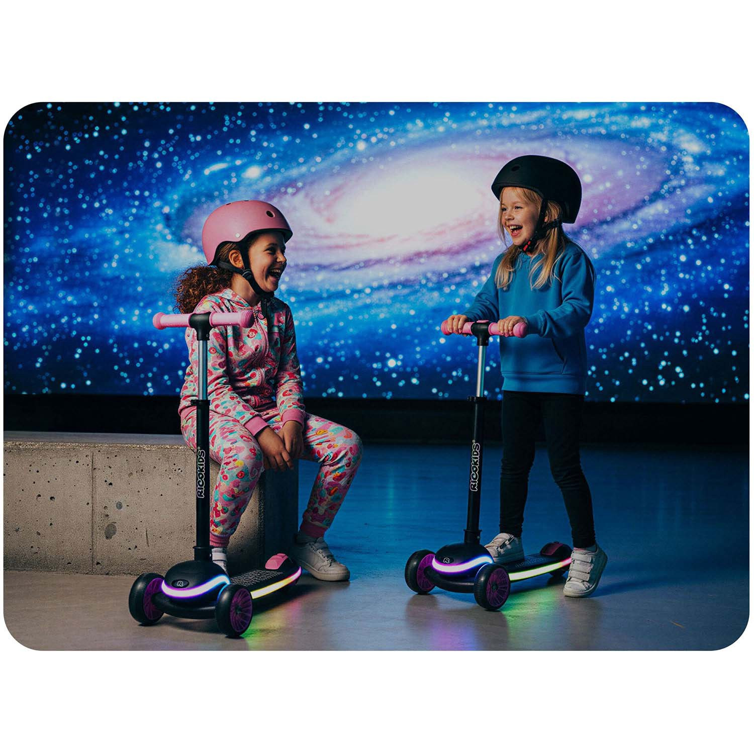 LED-Kinderroller mit verstellbarem Lenker