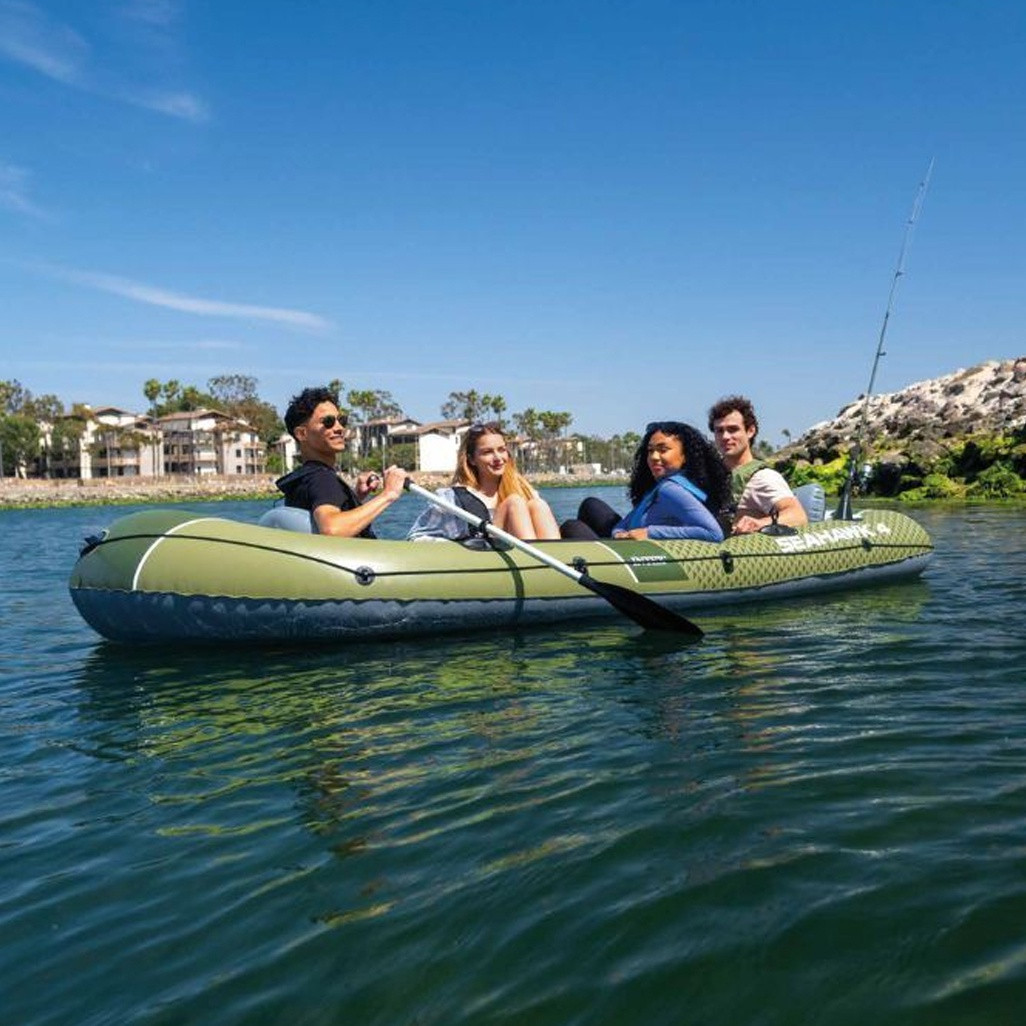 Gommone per 4 persone con pompa e remi