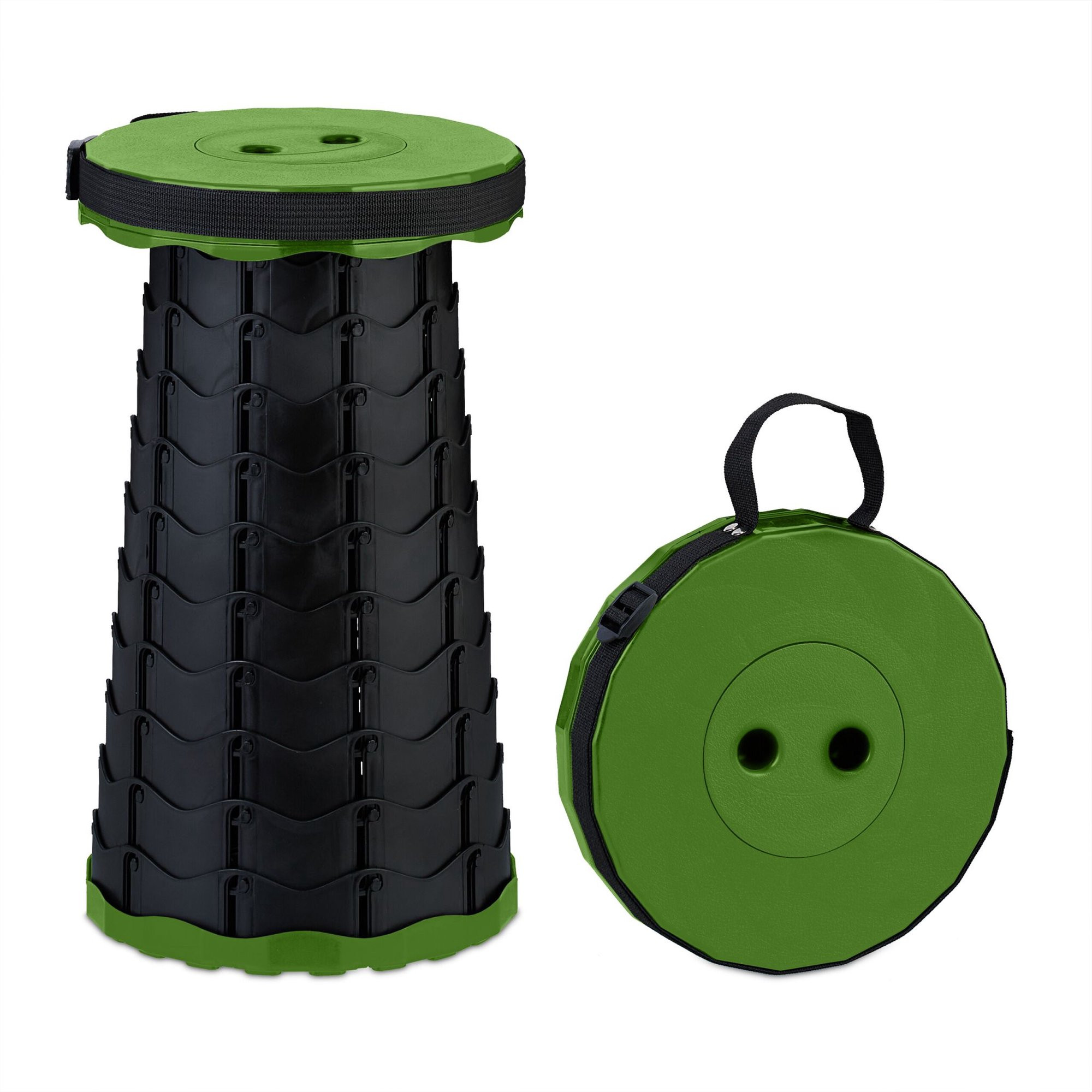 Telescopic Camping Stool – Adjustable Height, Compact Fold