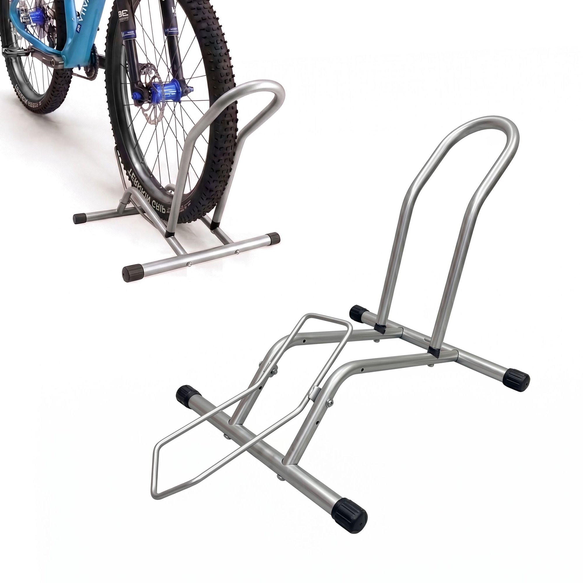 Suporte de chão para bicicletas com rodas de até 29 polegadas, anti...