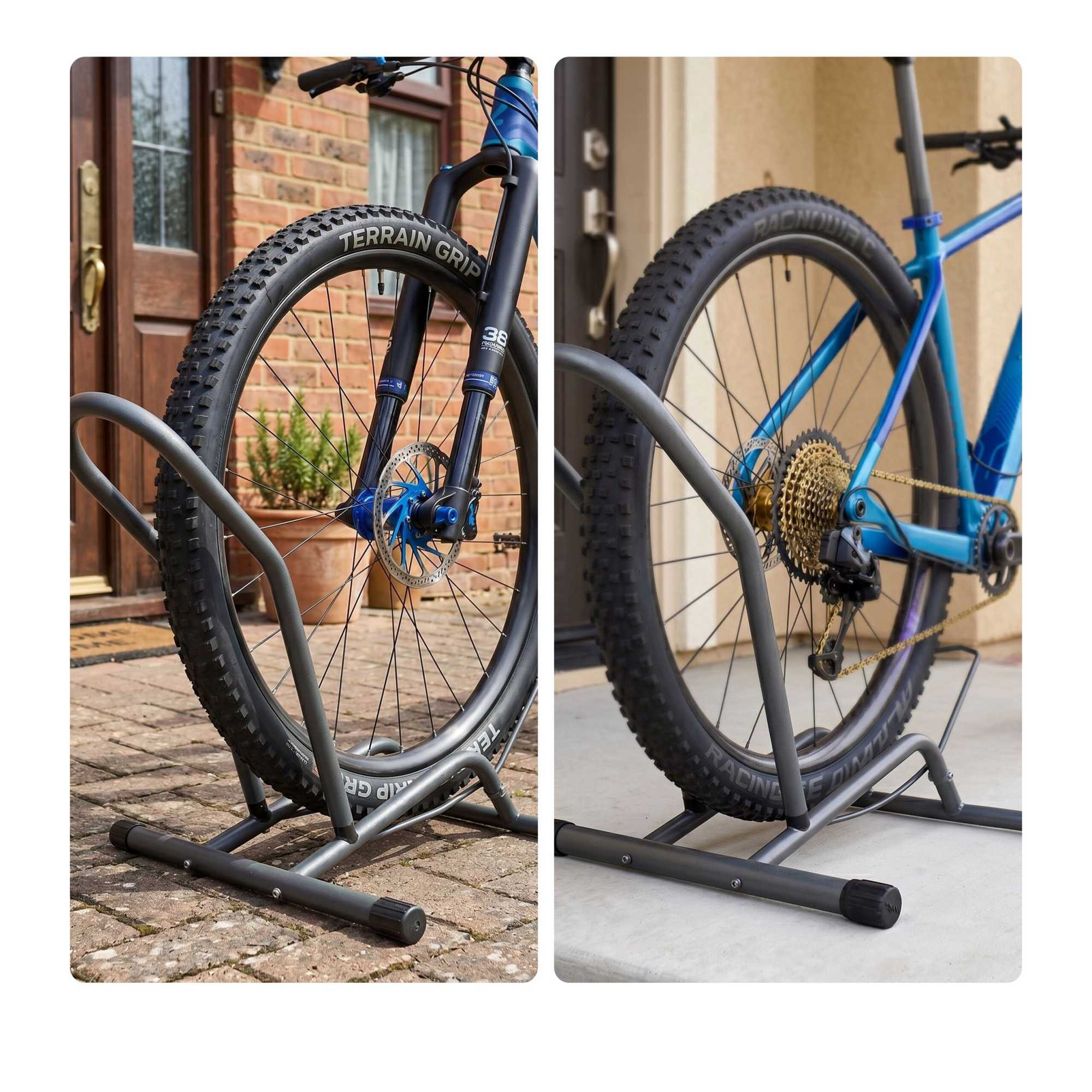 Suporte de chão para bicicleta elétrica – Compatível com rodas de a...