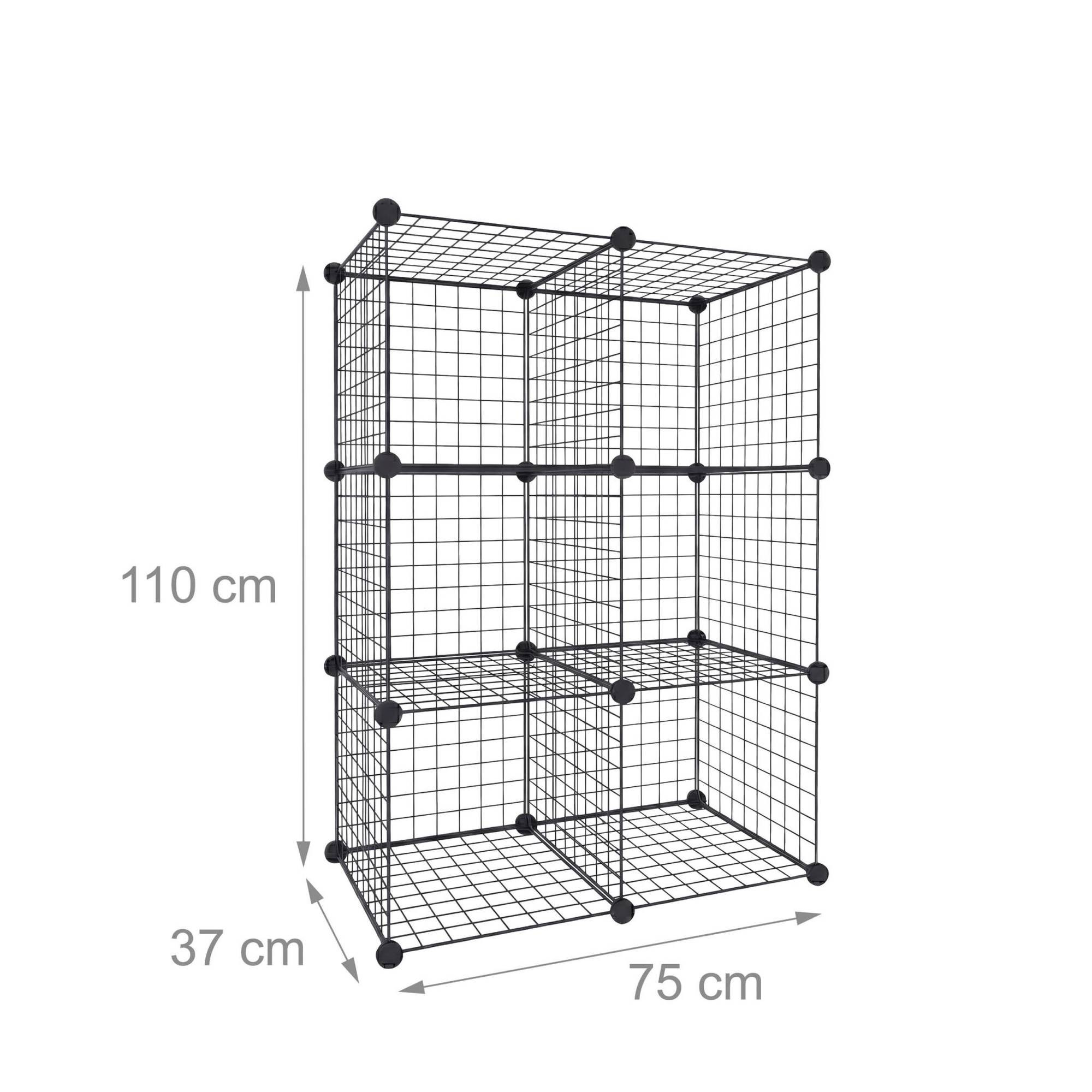 Cube Shelf Set – Modular Metal Wire Storage Cubes
