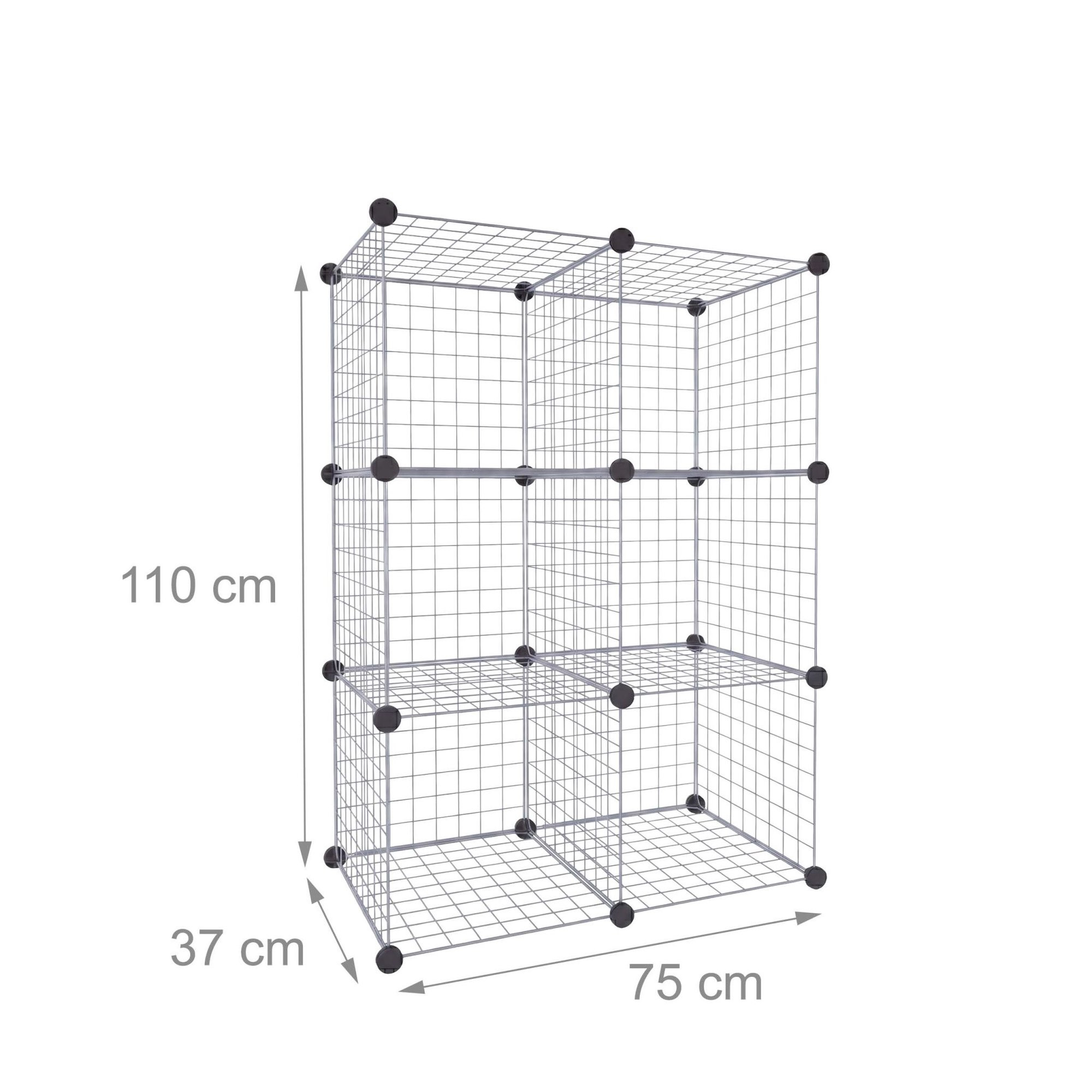 Cube Shelf Set – Modular Metal Wire Storage Cubes