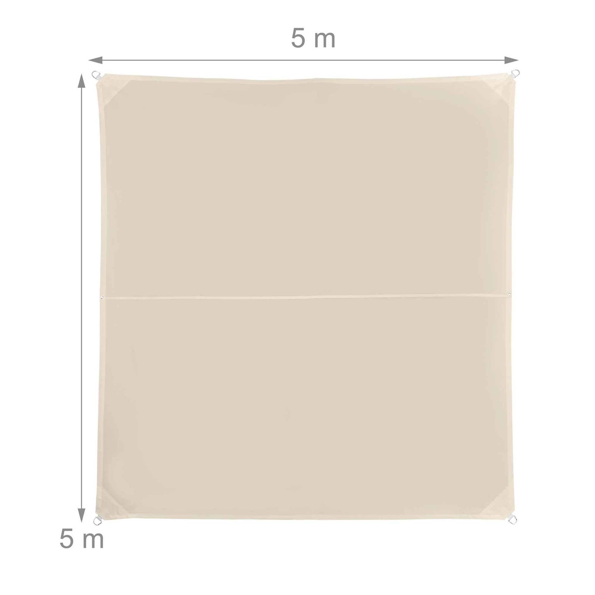 Voile d'ombrage à œillets – Polyester déperlant