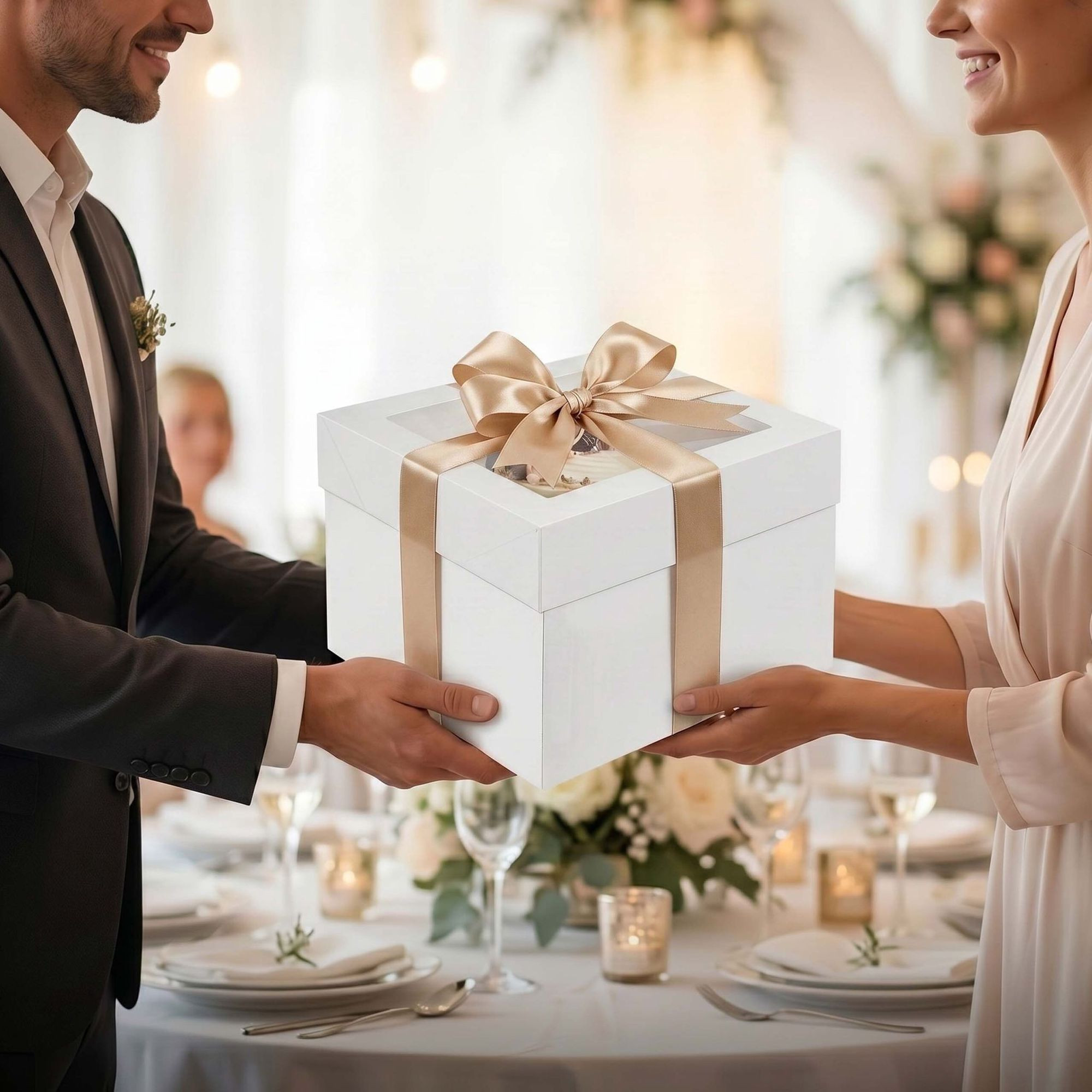 Rectangular Cake Boxes With Window, Cake Boards Included