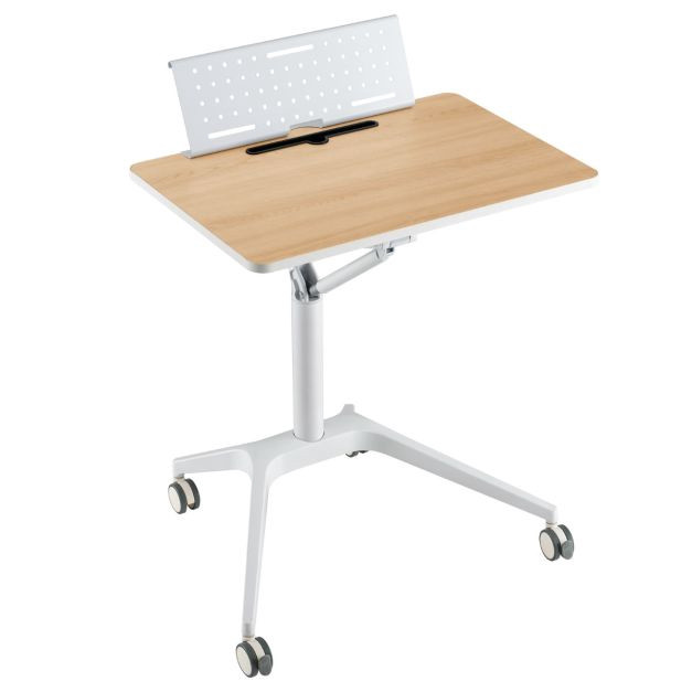 Carrinho móvel para mesa de trabalho em pé, altura de 30 a 42 poleg...