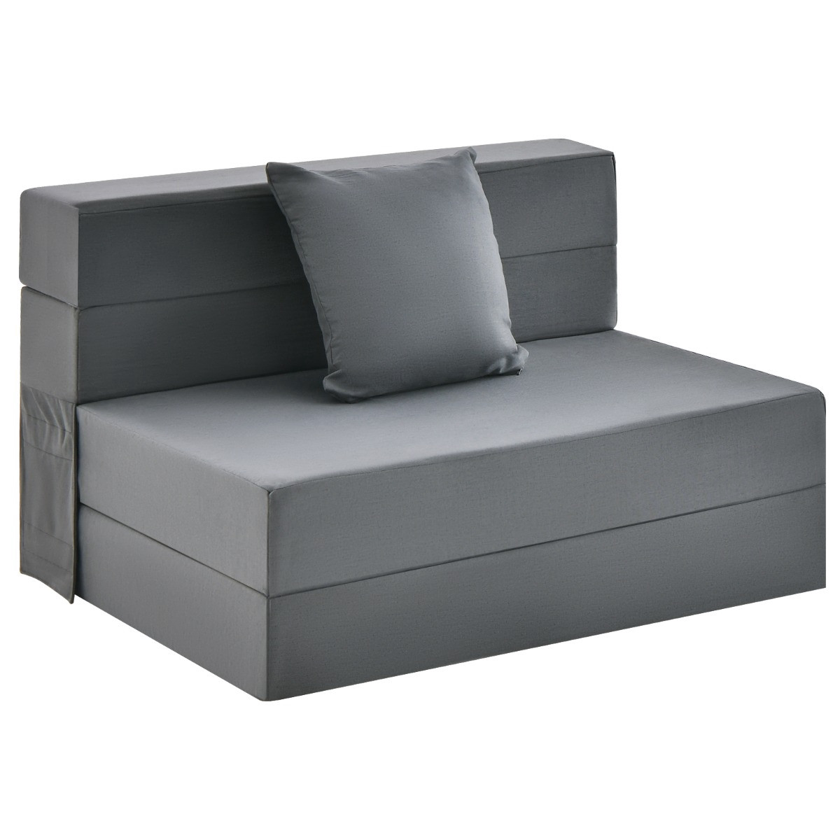 Colchão triplo dobrável para sofá-cama, 15 cm (6 polegadas), com tr...