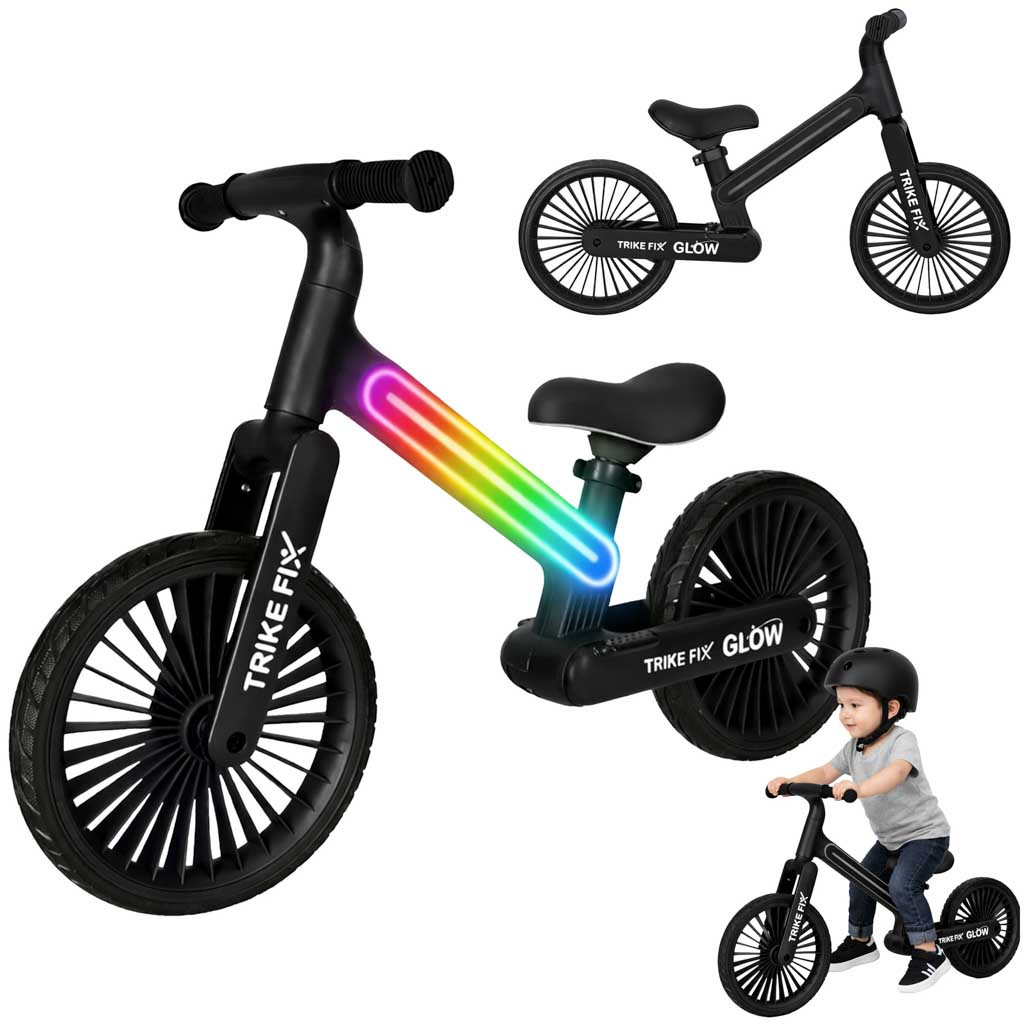 Bicicleta de equilíbrio infantil, quadro com LED, rodas de EVA de 1...