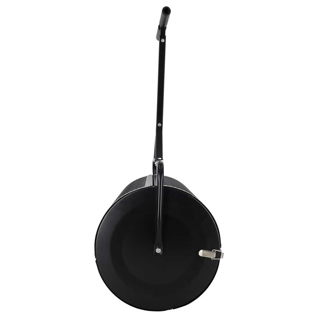 Compost Spreader Roller, 60L Metal Mesh Drum
