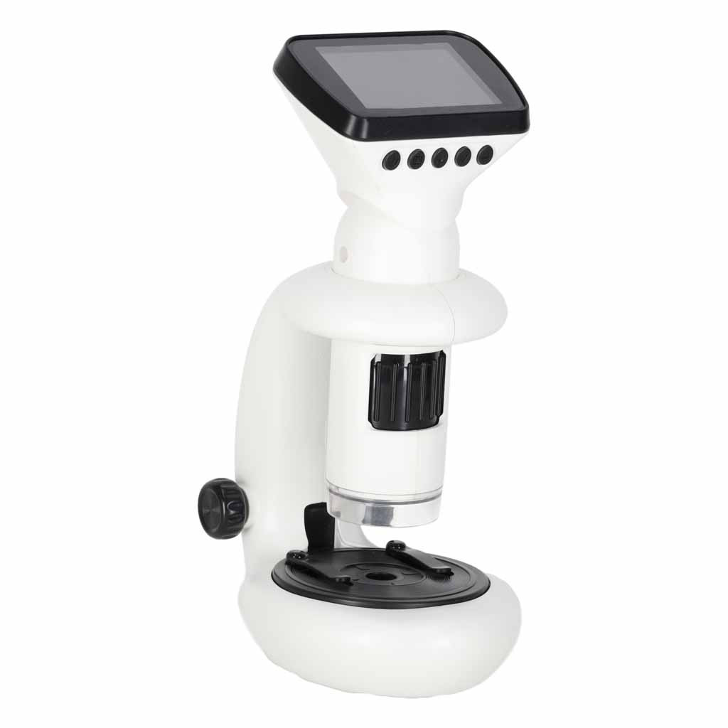 Microscópio digital 200–1000x, Wi-Fi, USB, LCD de 2,4 polegadas