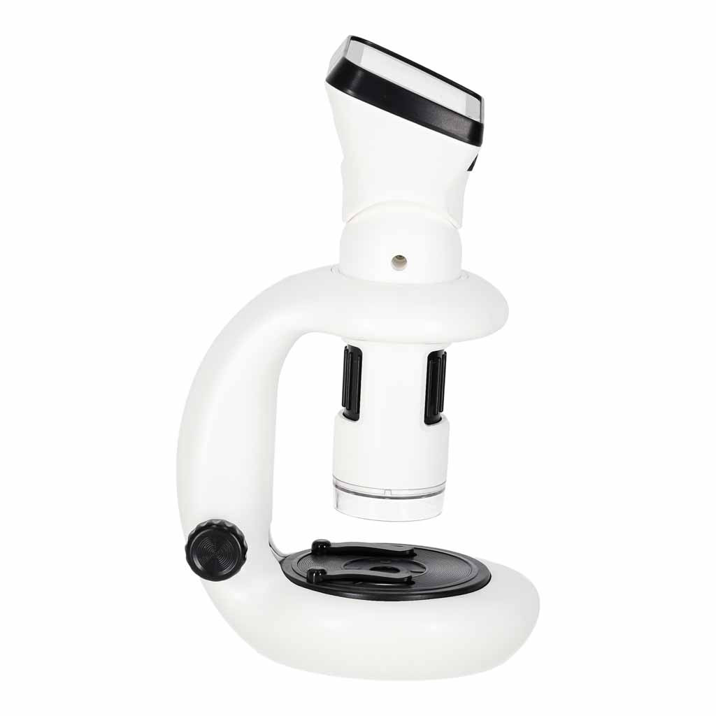 Microscópio digital 200–1000x, Wi-Fi, USB, LCD de 2,4 polegadas