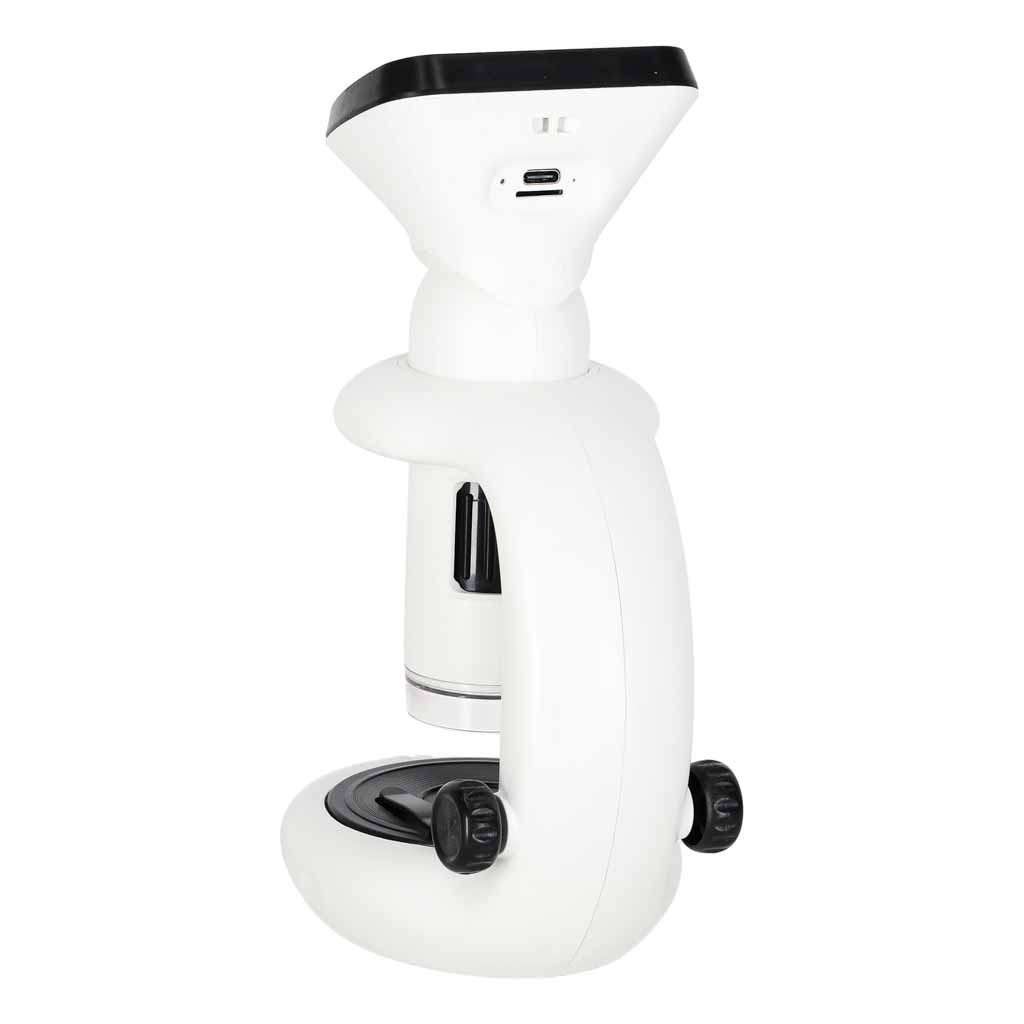 Microscópio digital 200–1000x, Wi-Fi, USB, LCD de 2,4 polegadas