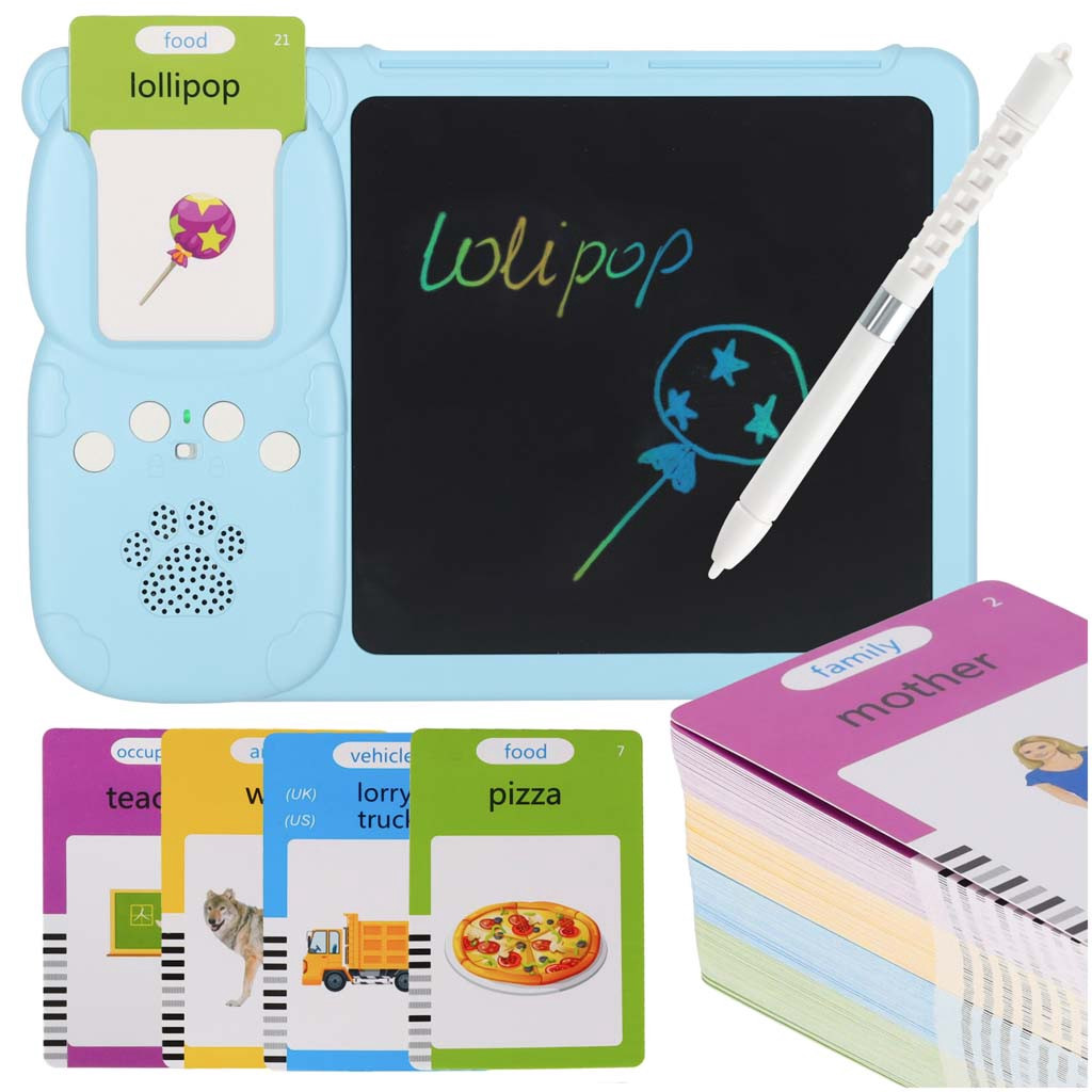 Interactieve flashcardlezer set, 112 kaarten, schrijftablet
