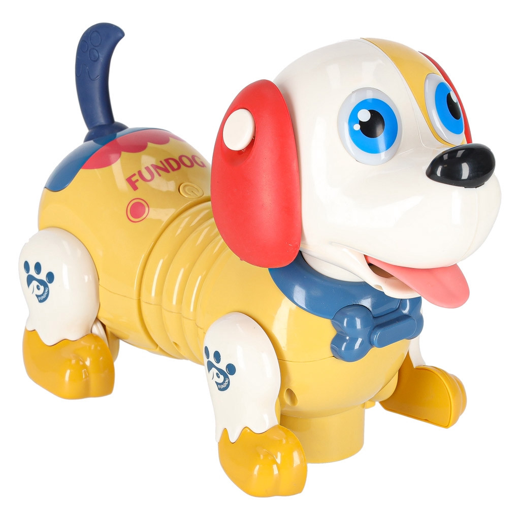 Interactive Dog Toy, Touch-Activated, Talking, With Bone