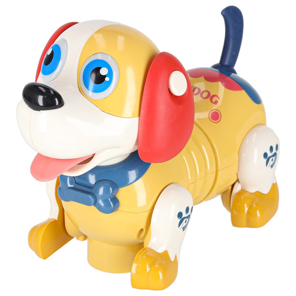 Interactive Dog Toy, Touch-Activated, Talking, With Bone