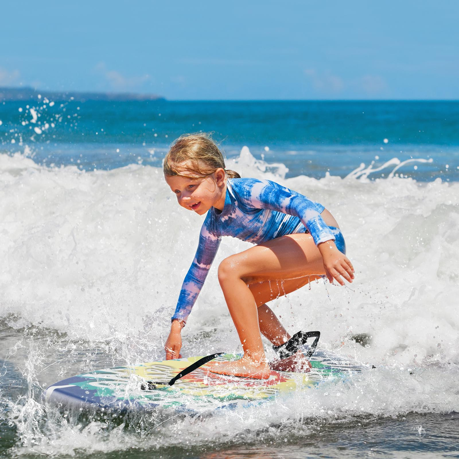Prancha de Bodyboard 33–41 polegadas, núcleo de EPS, leash de pulso