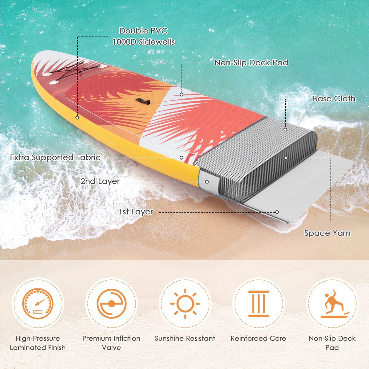 Kit de paddle gonflable 320 cm