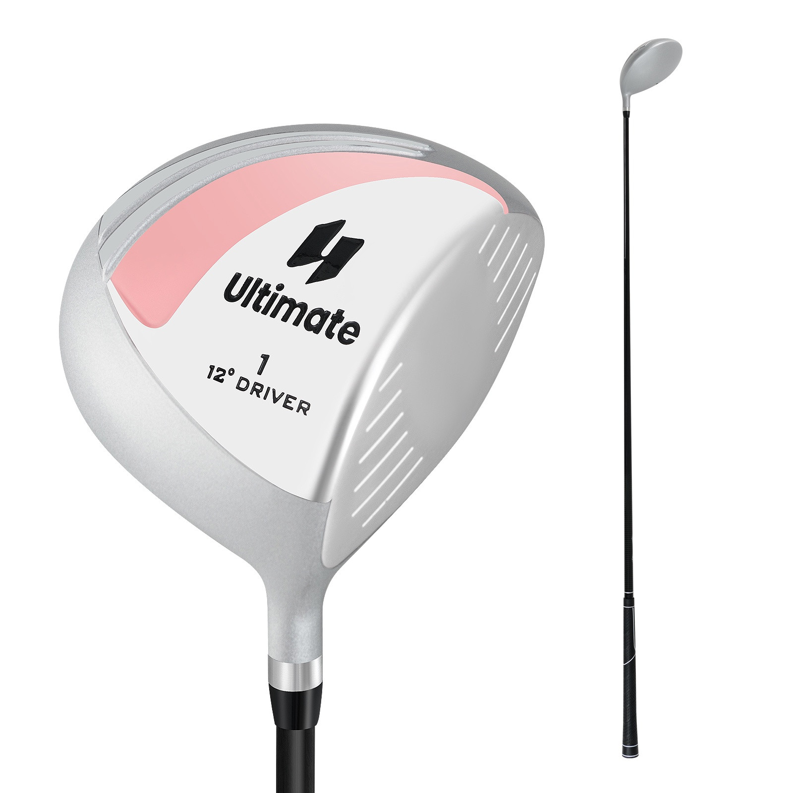 Driver de golfe feminino de 12 polegadas e 460 cc, com haste de gra...