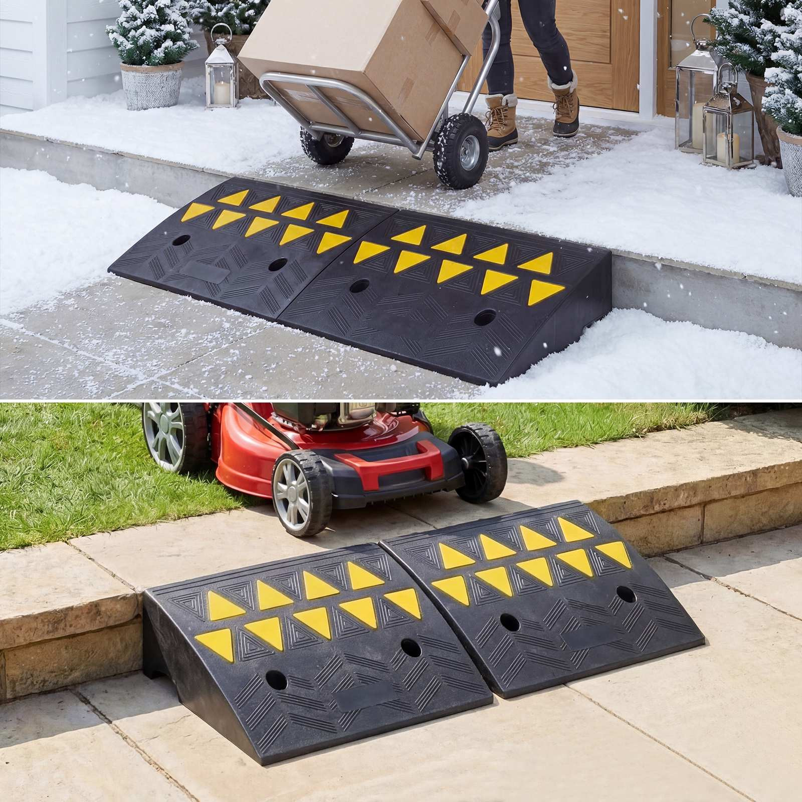 Rampas de acesso para garagem, conjunto de 2, com elevação de 5 a 6...