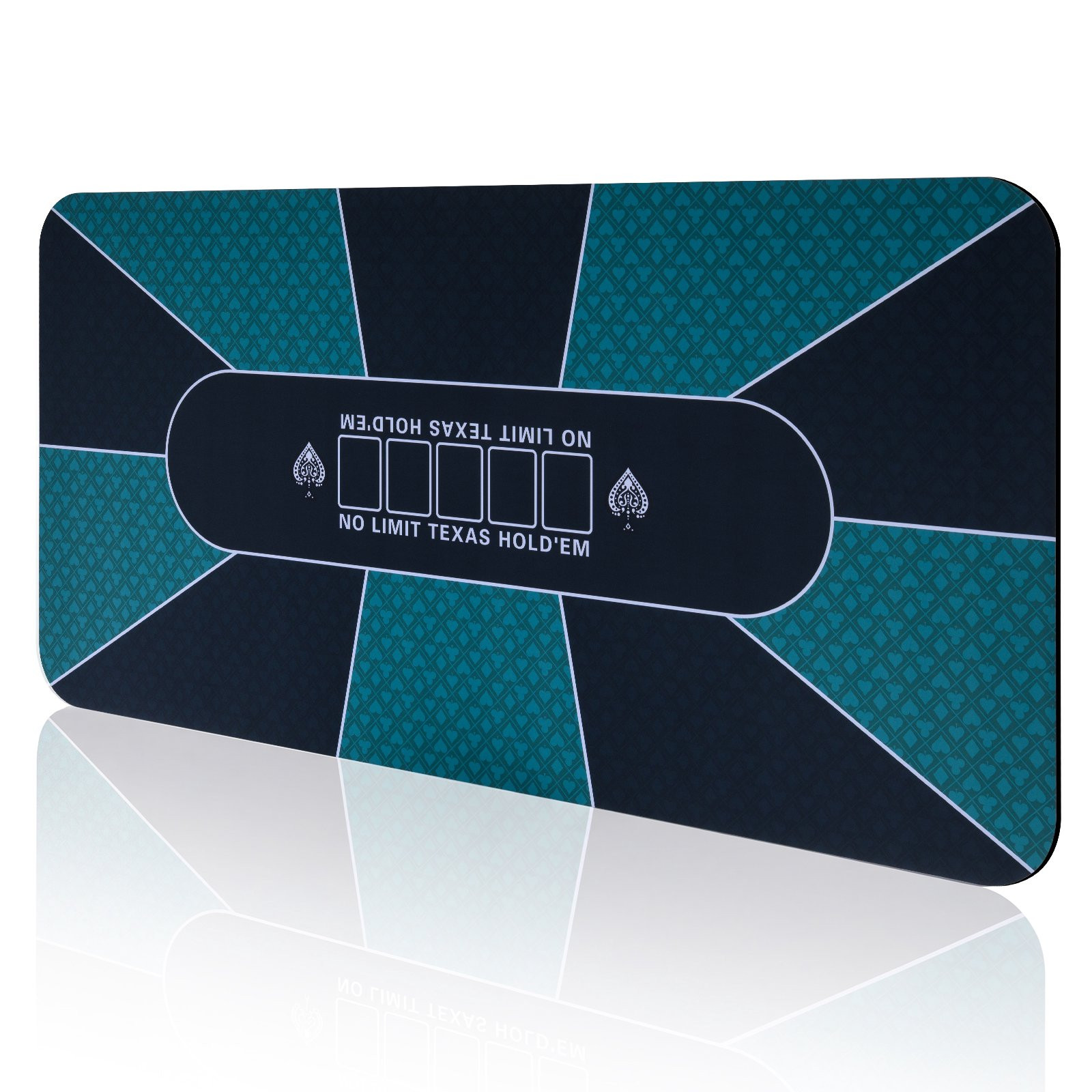 Tapete para mesa de poker 70 x 35 polegadas, repelente à água, anti...
