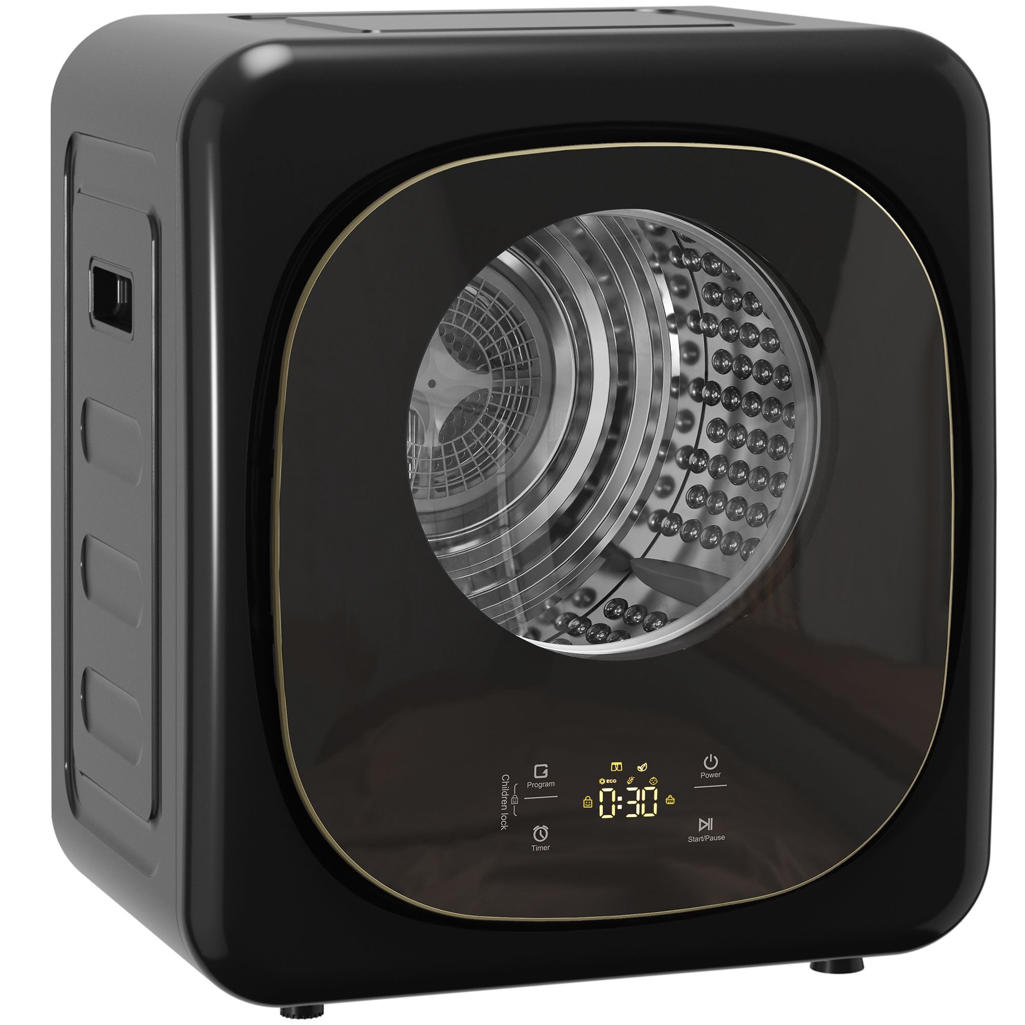 Secadora compacta de 4 kg – Control táctil, 5 modos
