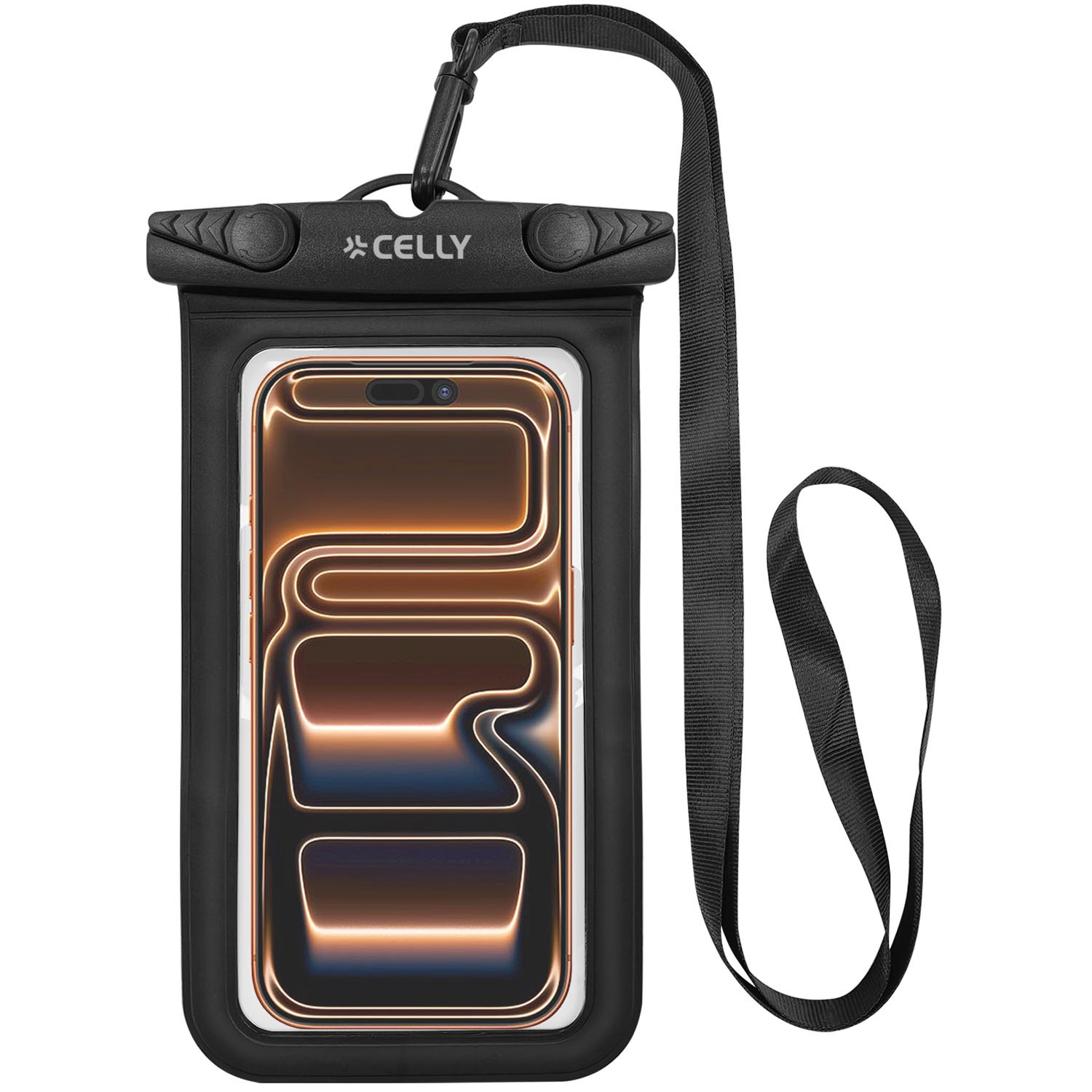 Capa impermeável para celular, IPX8, comporta celulares de até 7 po...