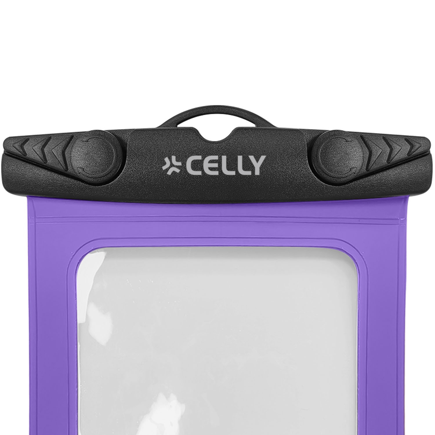 Capa impermeável para celular, IPX8, até 7 polegadas, roxa