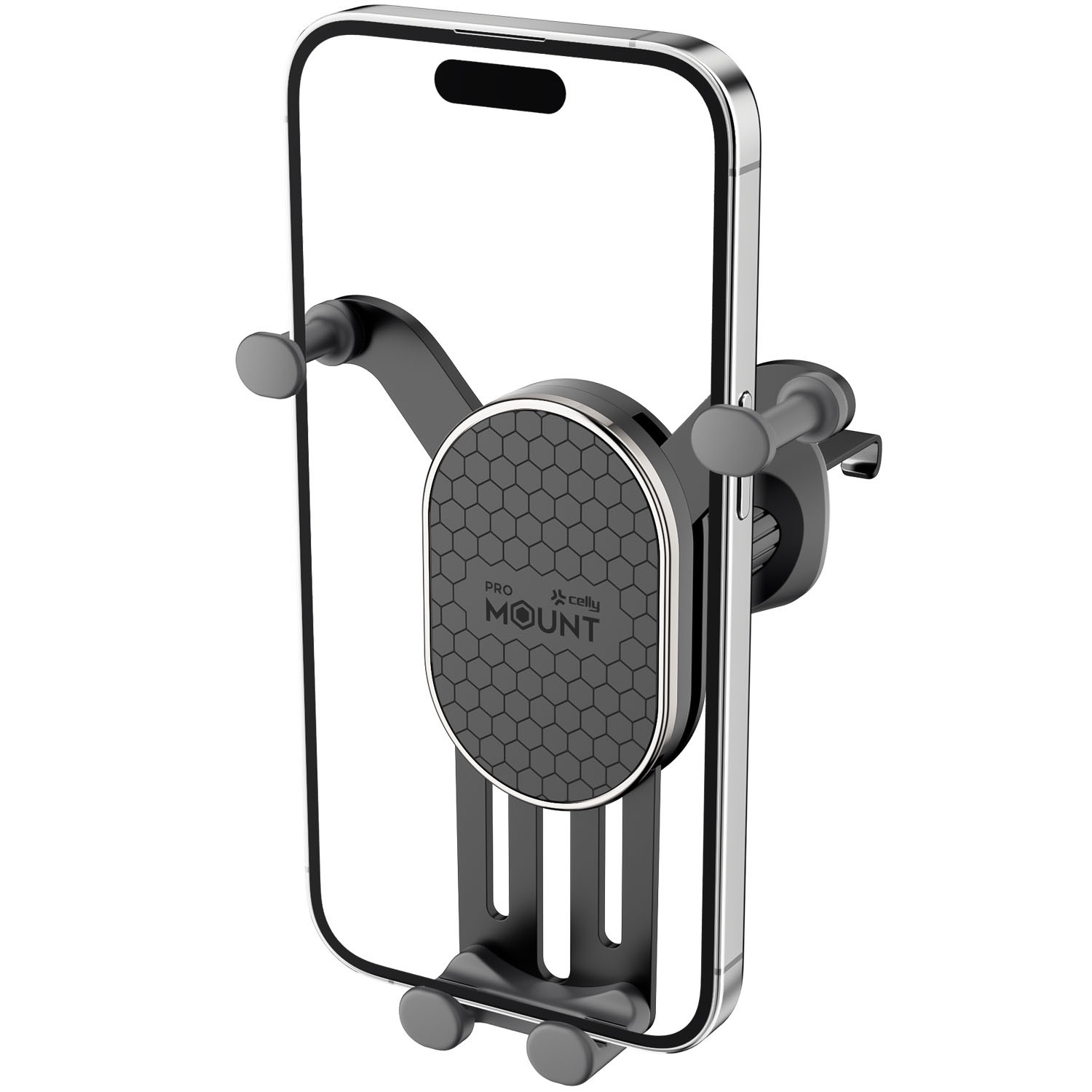 Suporte para celular veicular para saída de ar, trava por gravidade...