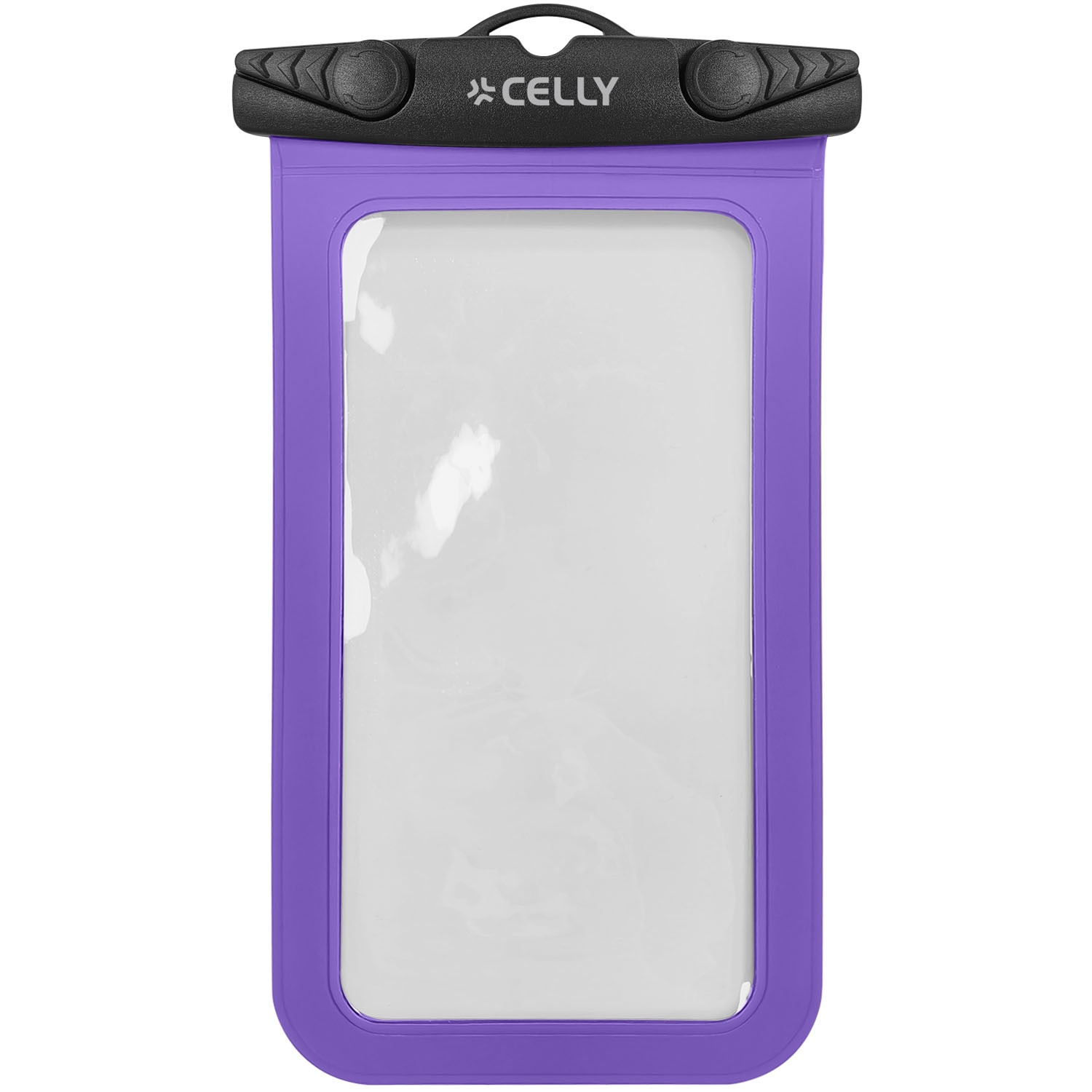 Capa impermeável para celular, IPX8, até 7 polegadas, roxa