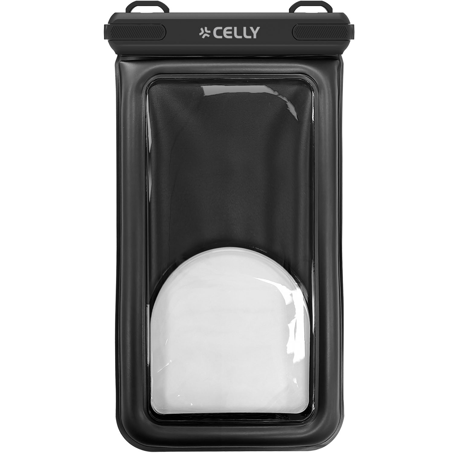 Capa flutuante à prova d'água para celular IP68, 7,2 polegadas, preta