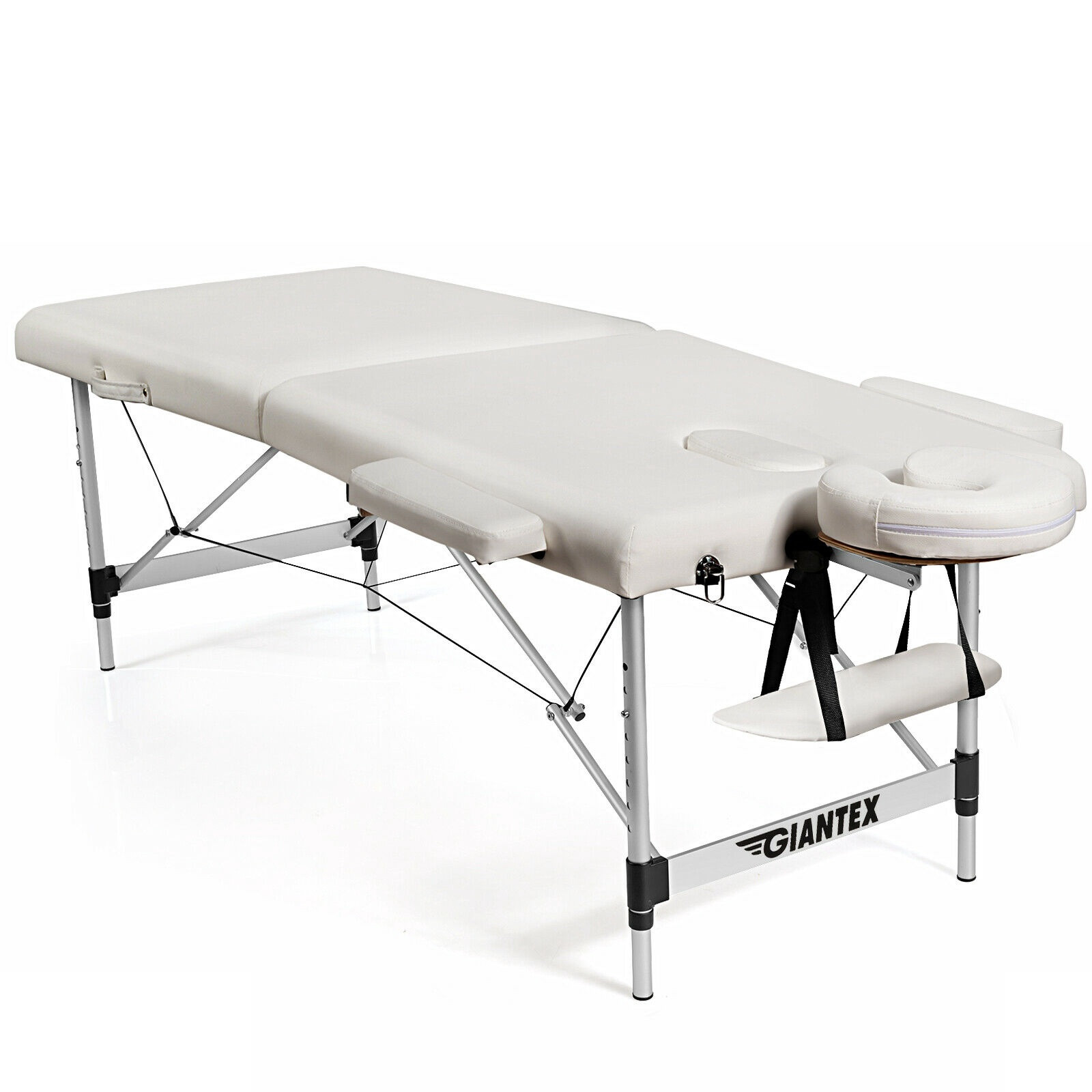 Mesa de massagem portátil ajustável de 84 polegadas com estojo de t...