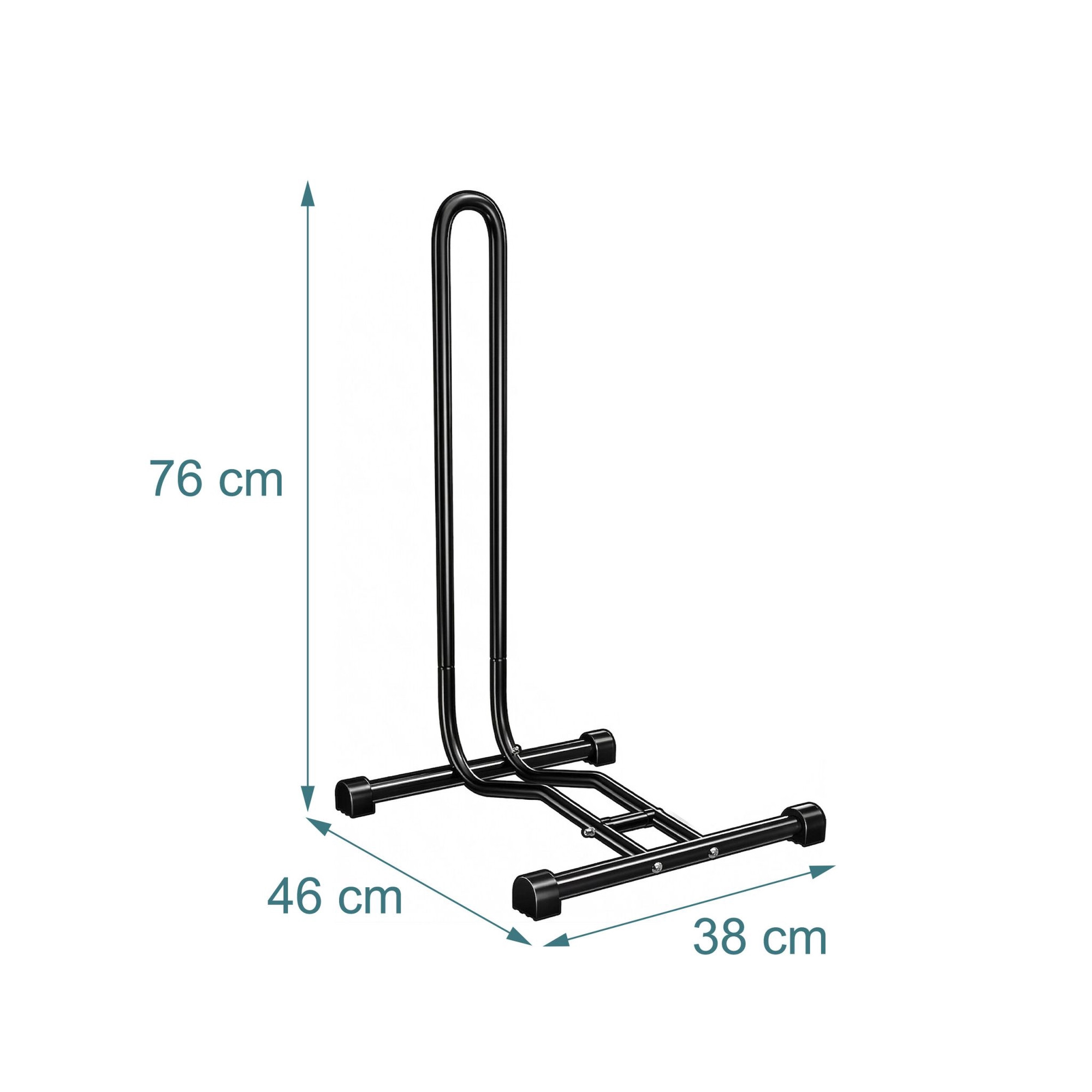 Suporte de chão preto para bicicleta, compatível com rodas de 26 a ...