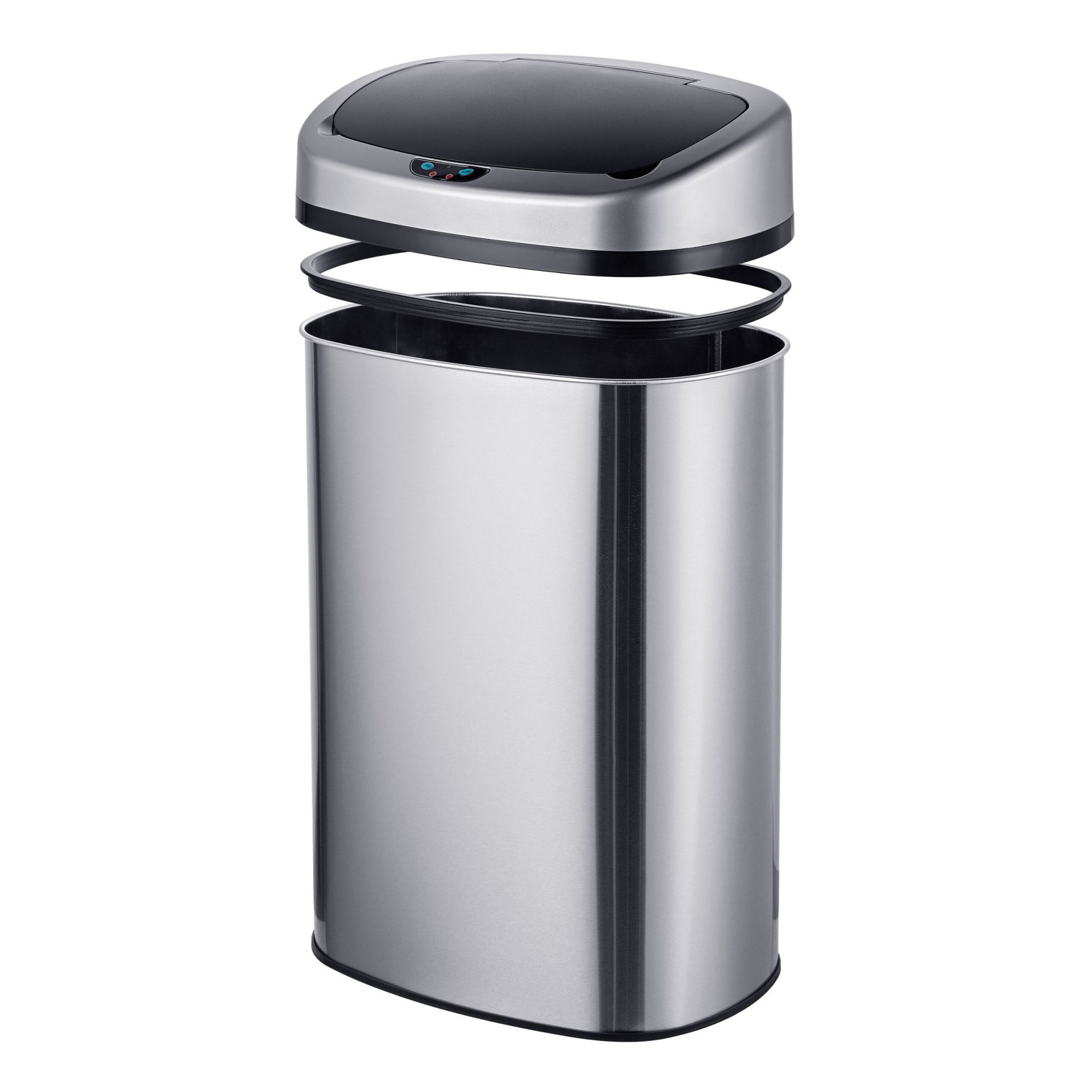 50L Stainless Steel Sensor Bin – Silver