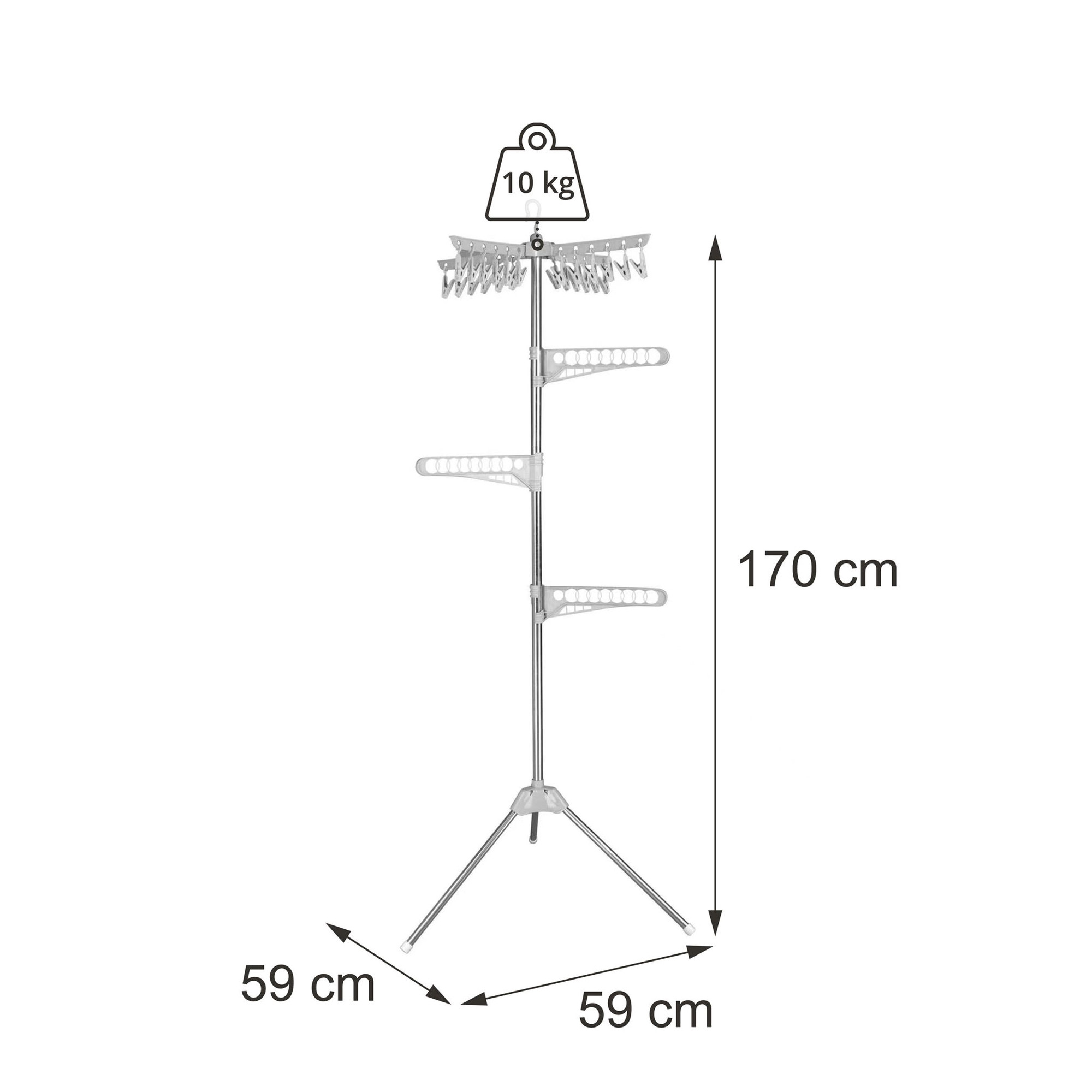 Clothes Drying Rack, Foldable, 27 Garment Capacity