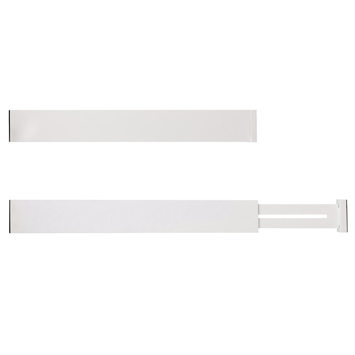 Verstelbare bamboe lade-organizer, wit, 4-pack
