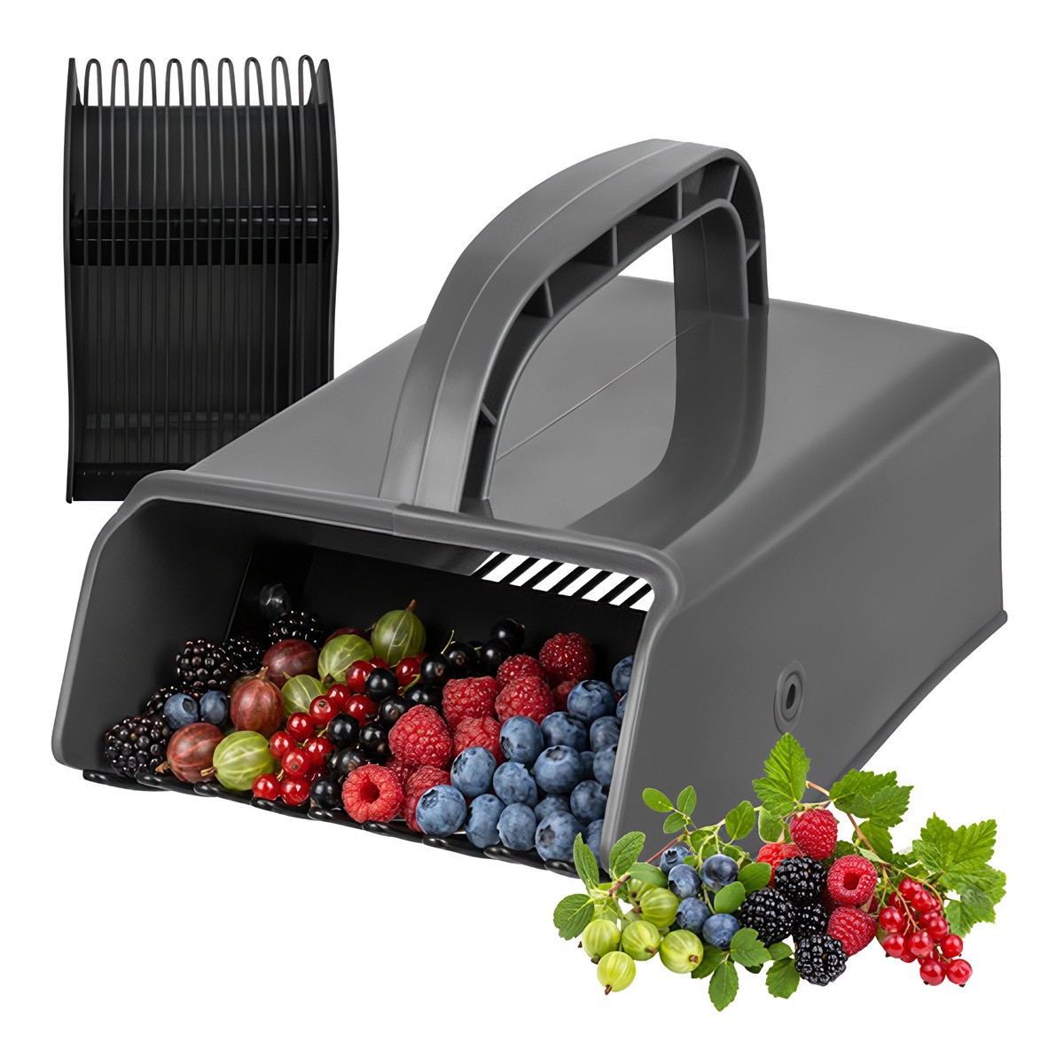 Fruit picker with adjustable telescopic handle